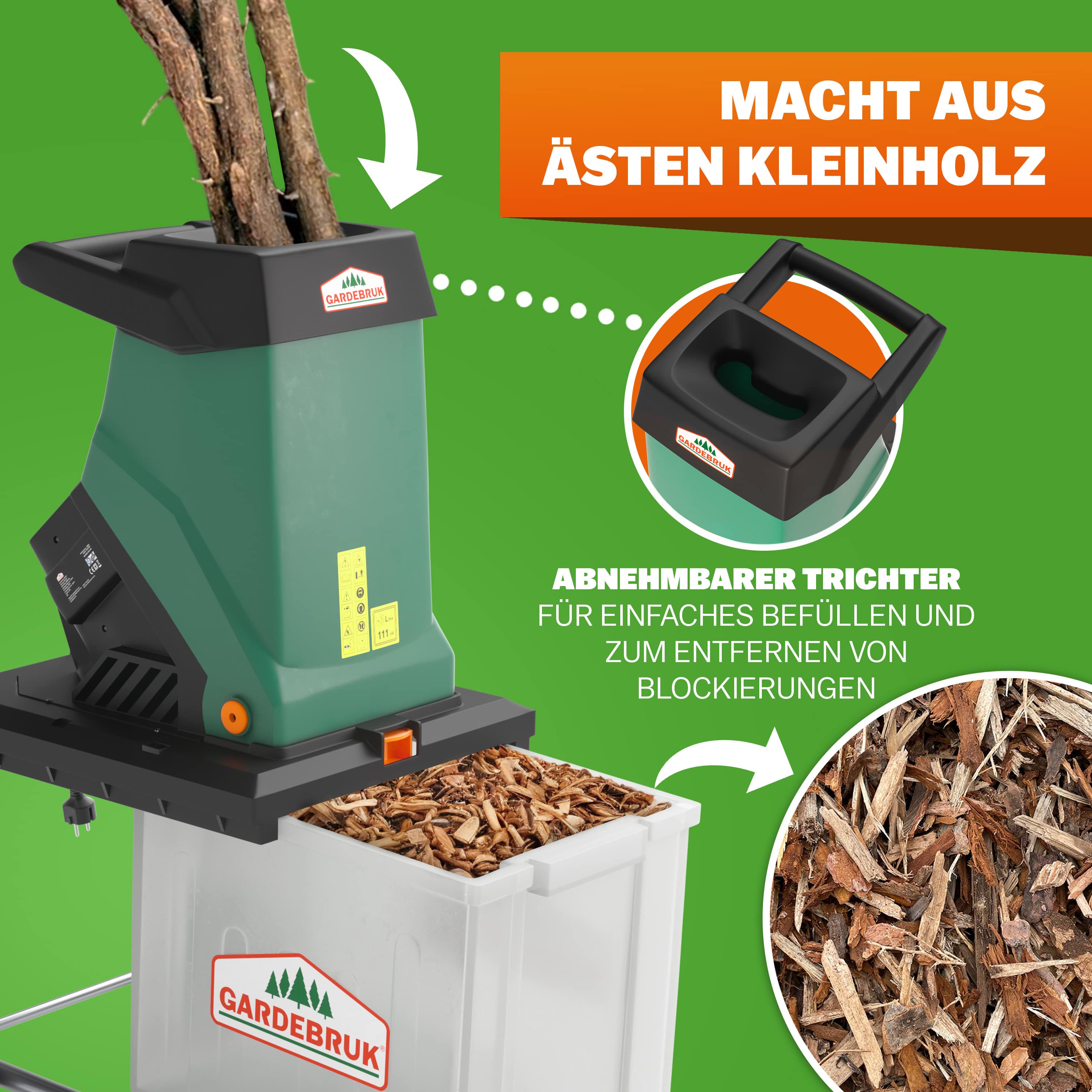 Hakselaar\u002055,5x45x94cm\u002050L\u00203100W