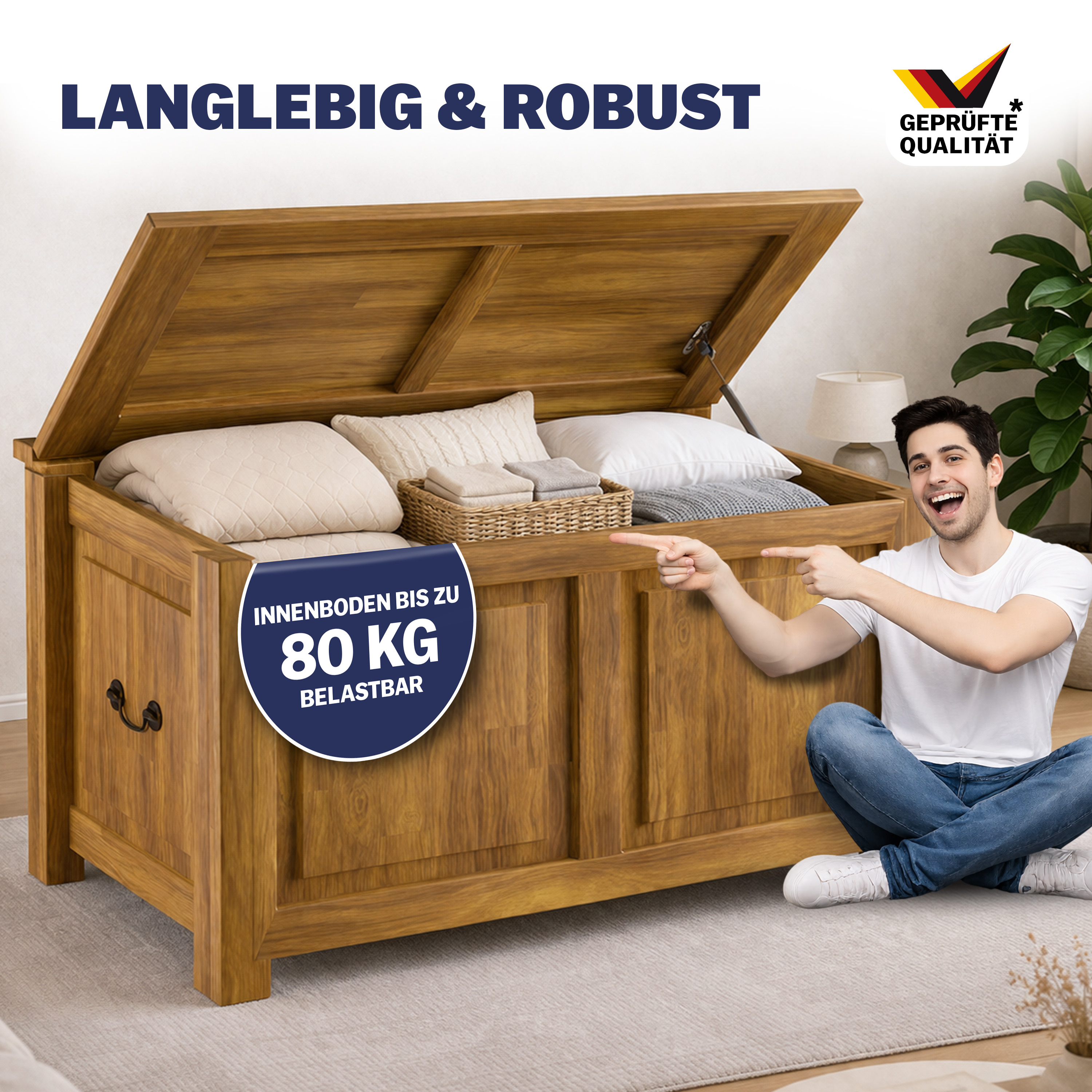 Opbergkist\u0020Bruin\u0020Acaciahout\u002085x44x48cm Opbergkist\u0020Bruin\u0020Acaciahout\u002085x44x48cm