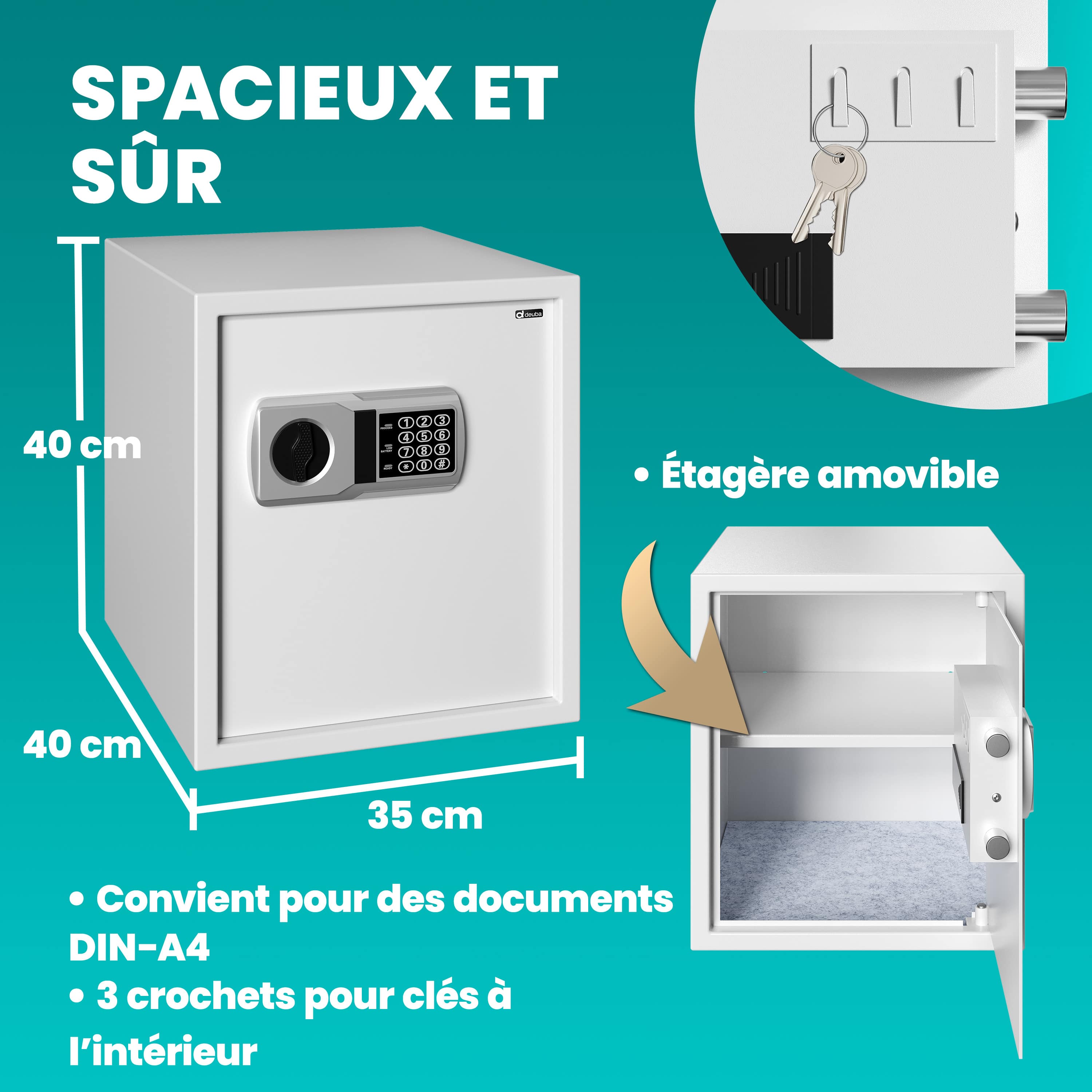 Elektrische\u0020Kluis\u002035x40x40cm\u0020incl\u0020Batterijen