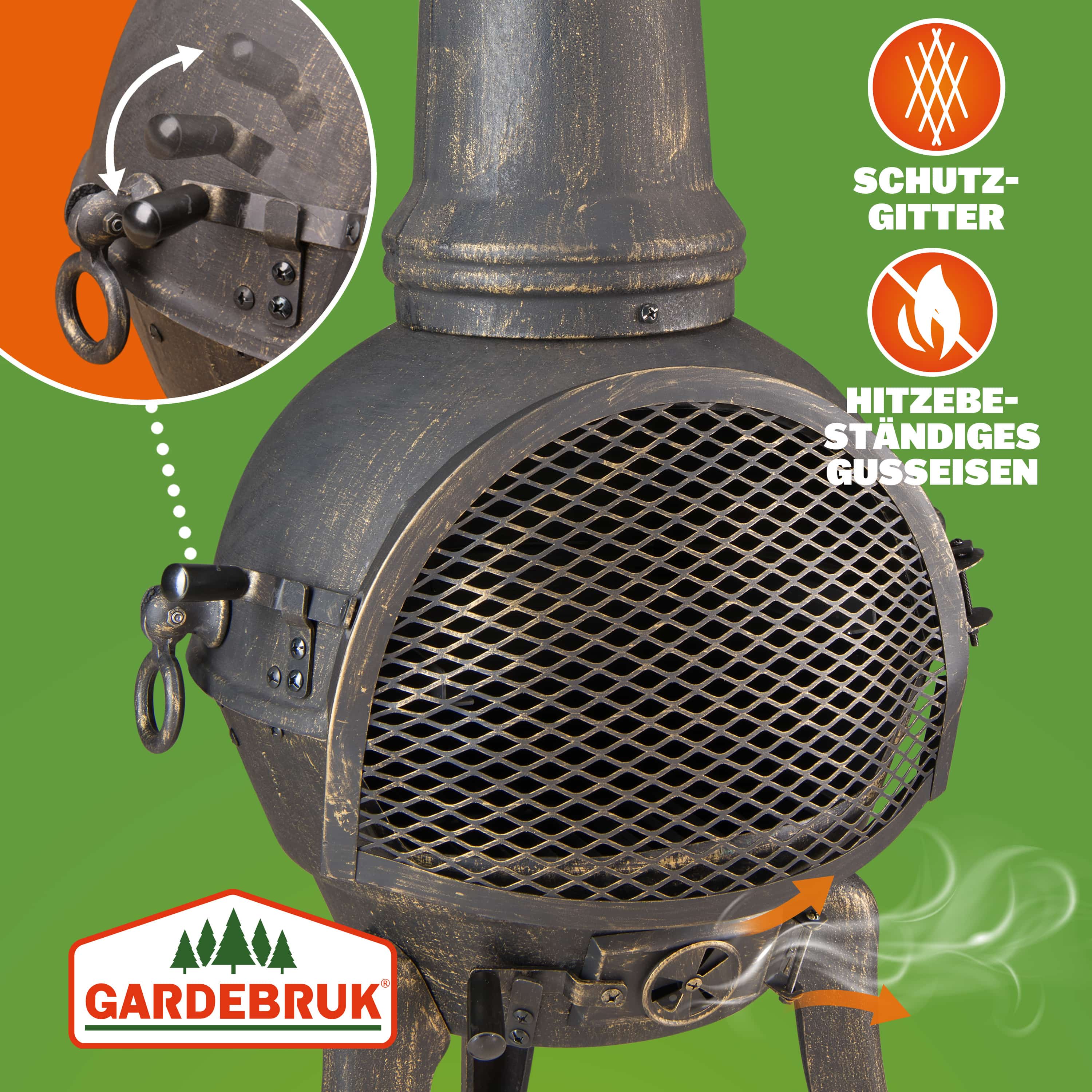 Tuinhaard\u0020Chimenea\u0020Zwart\u0020Gietijzer\u0020112cm\u0020Grillrooster Tuinhaard\u0020Chimenea\u0020Zwart\u0020Gietijzer\u0020112cm\u0020Grillrooster