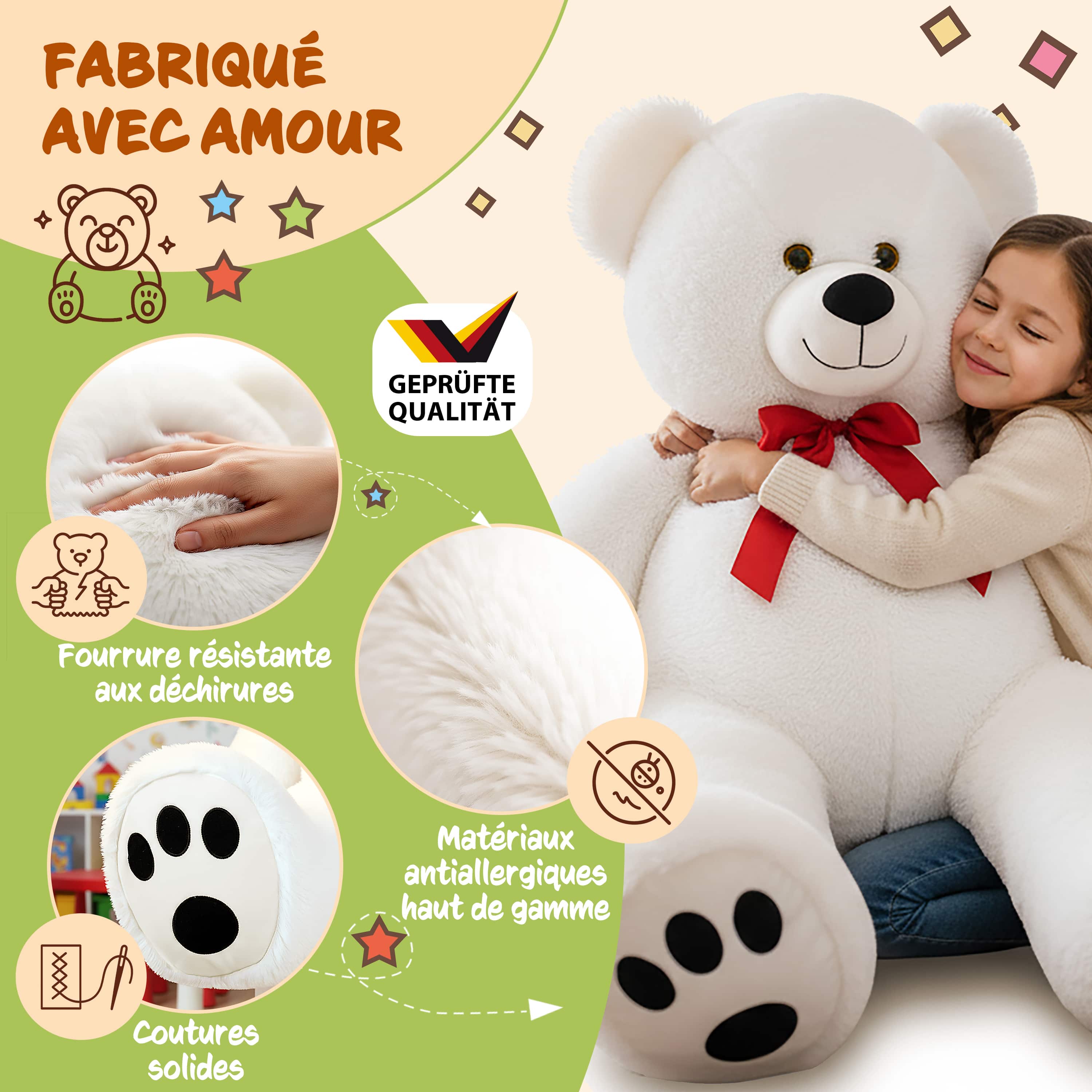 Knuffelbeer\u0020Wit\u0020Pluche\u0020100cm\u0020XL Knuffelbeer\u0020Wit\u0020Pluche\u0020100cm\u0020XL