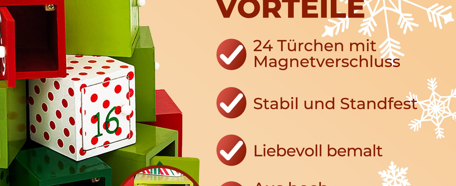 Adventskalender\u0020Doppelsteen\u0020Hout\u0020Rond Adventskalender\u0020Doppelsteen\u0020Hout\u0020Rond