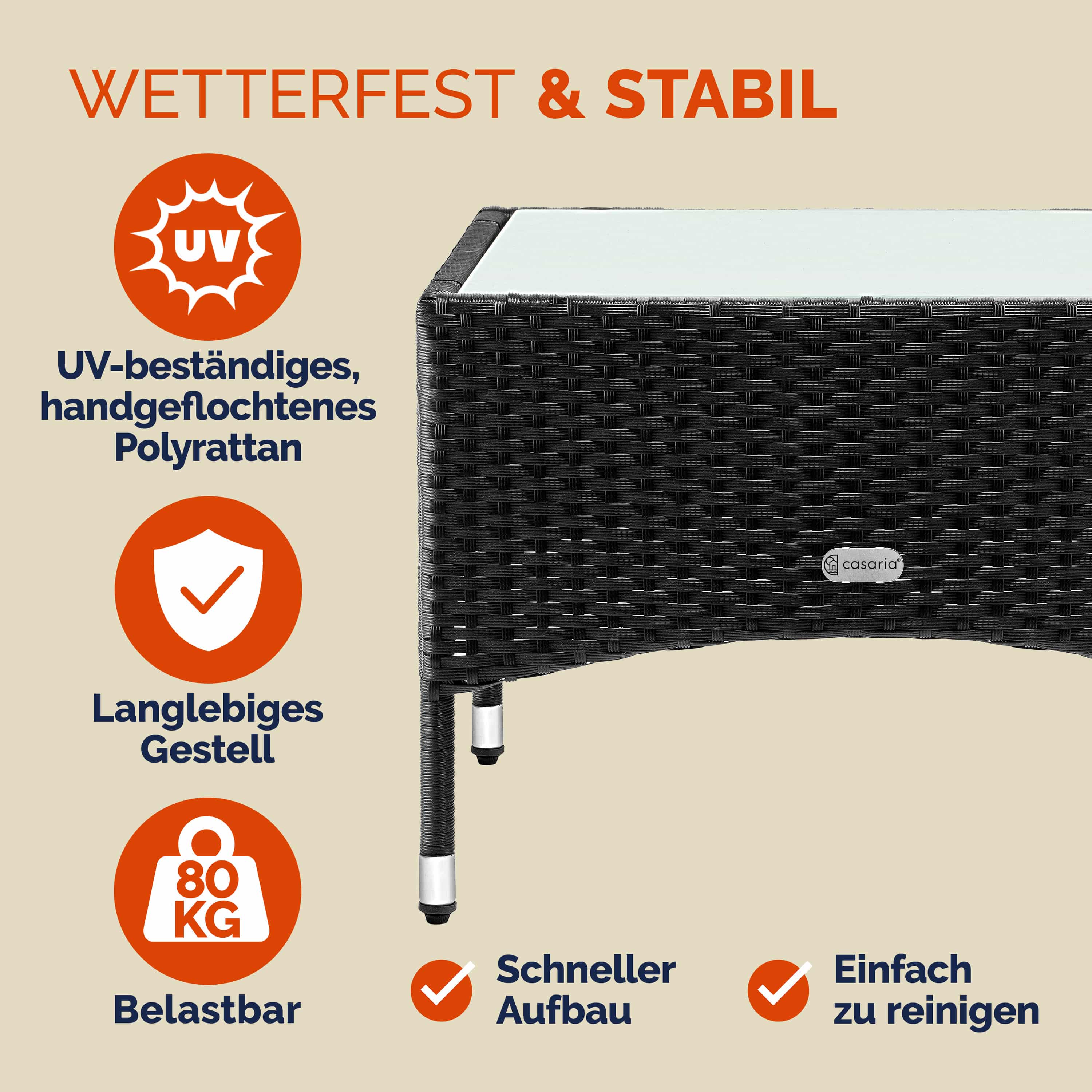 Polyrotan\u0020Bijzettafel\u0020Zwart\u002058x58x42cm Polyrotan\u0020Bijzettafel\u0020Zwart\u002058x58x42cm