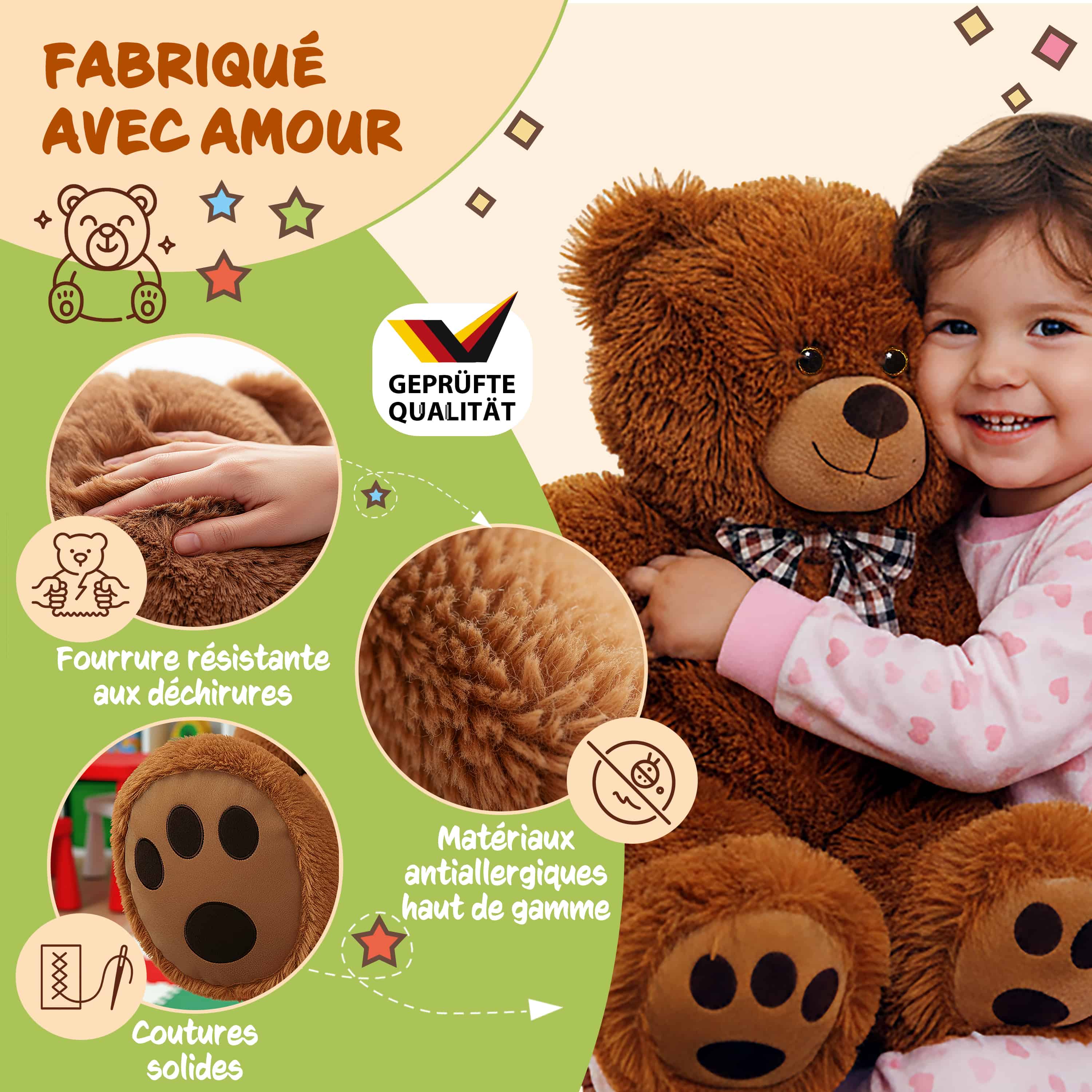 Knuffelbeer\u0020Bruin\u0020Pluche\u002050cm\u0020L Knuffelbeer\u0020Bruin\u0020Pluche\u002050cm\u0020L