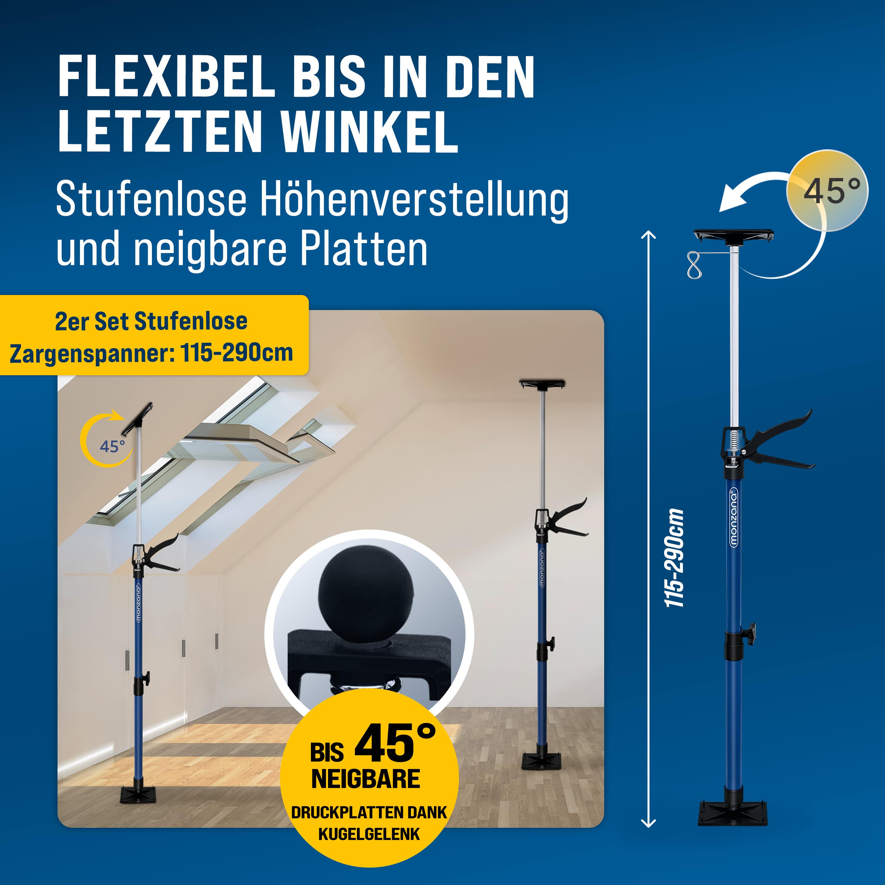 Bouwstempel\u0020Set\u0020van\u00202\u0020Blauw\u0020Staal\u0020115\u002D290cm\u002030kg