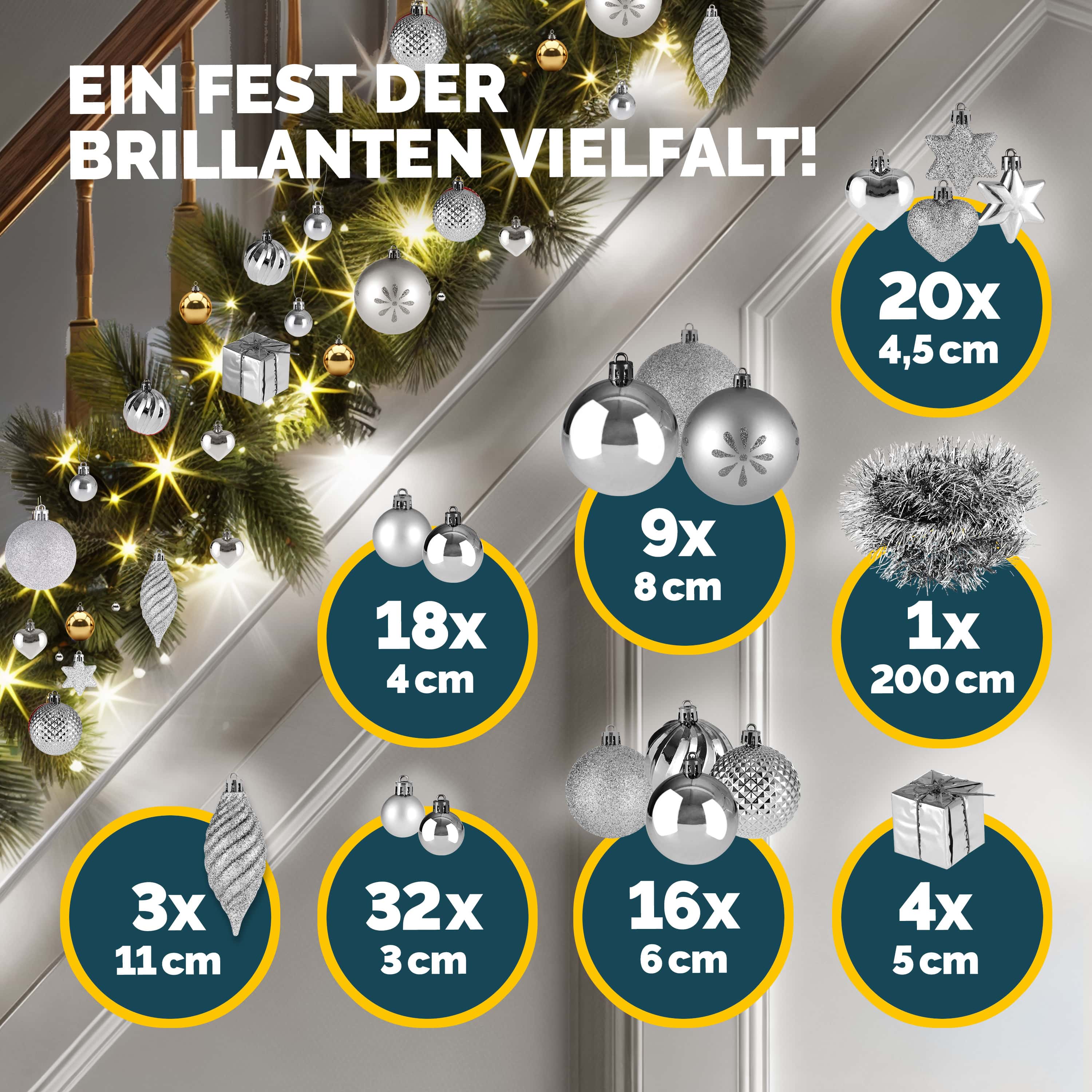 Kerstballen\u0020Zilver\u0020103\u002Ddelig Kerstballen\u0020Zilver\u0020103\u002Ddelig