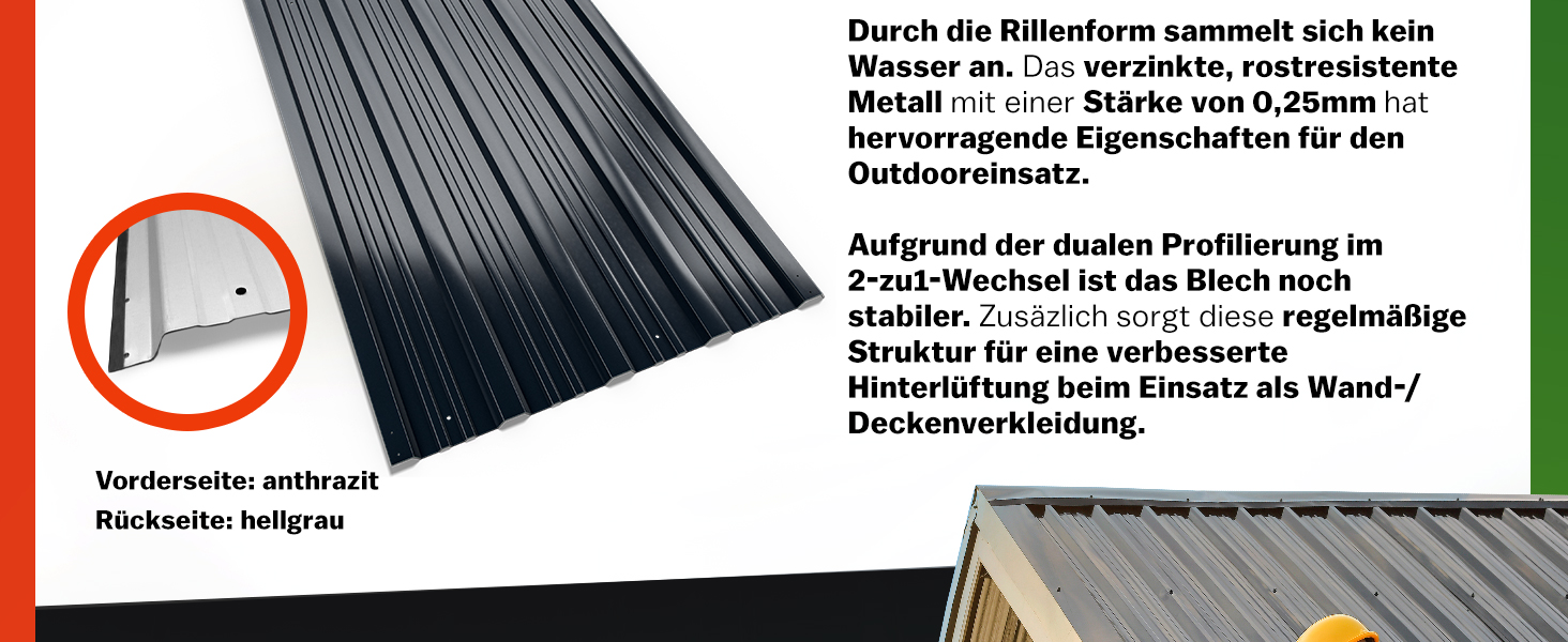Trapezium\u0020Dakplaten\u002012\u0020Stuks\u0020Antraciet\u0020Metaal\u0020129x46cm