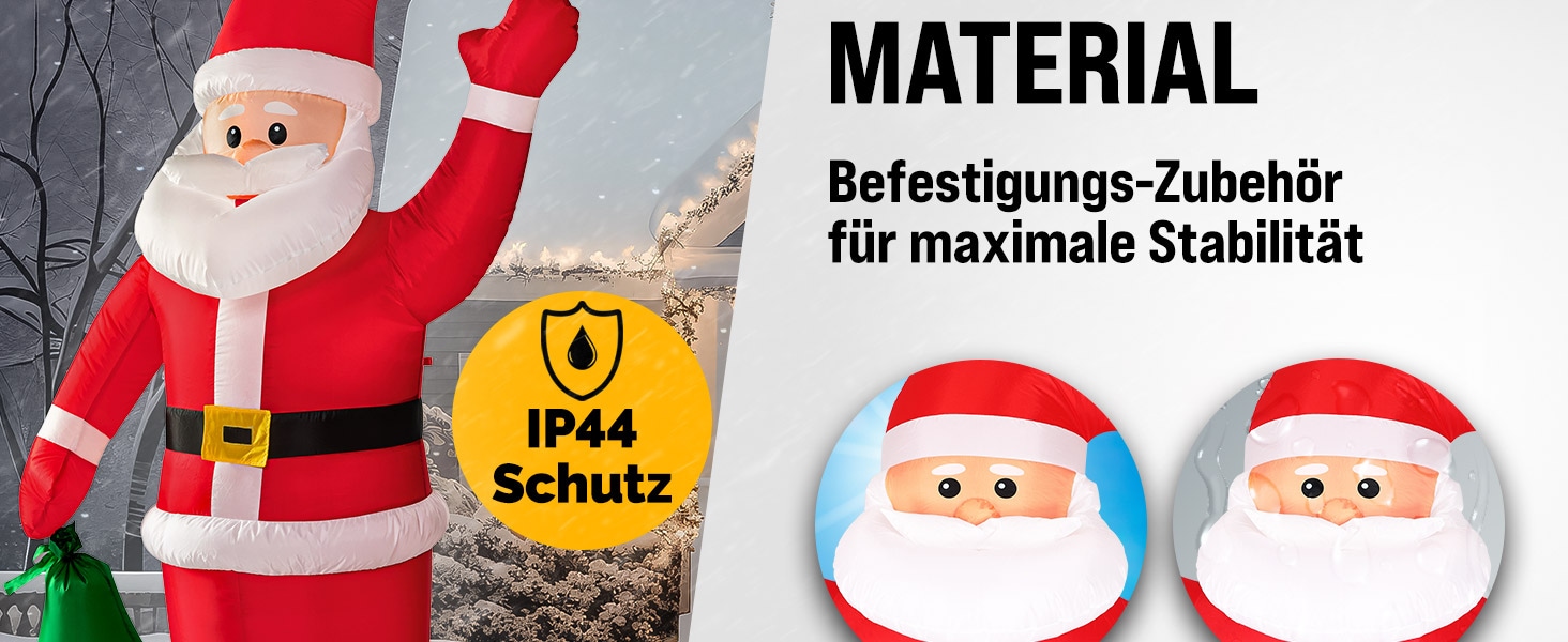 Opblaasbare\u0020Kerstman\u0020Polyester\u0020180x120cm\u00206\u0020LED\u00B4s