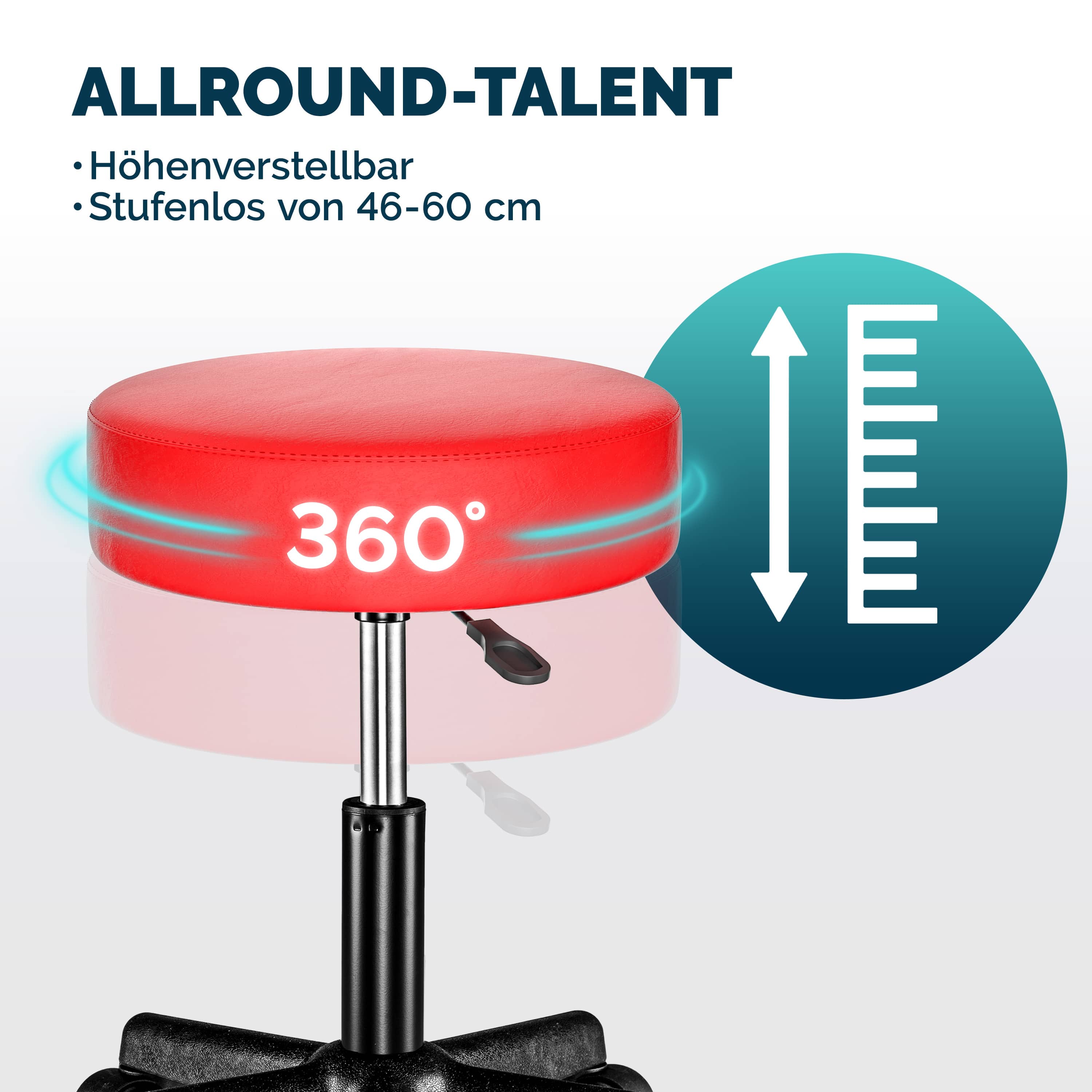 Rolkruk\u0020kunstleer\u0020Rood\u0020360\u00B0\u0020draaibaar