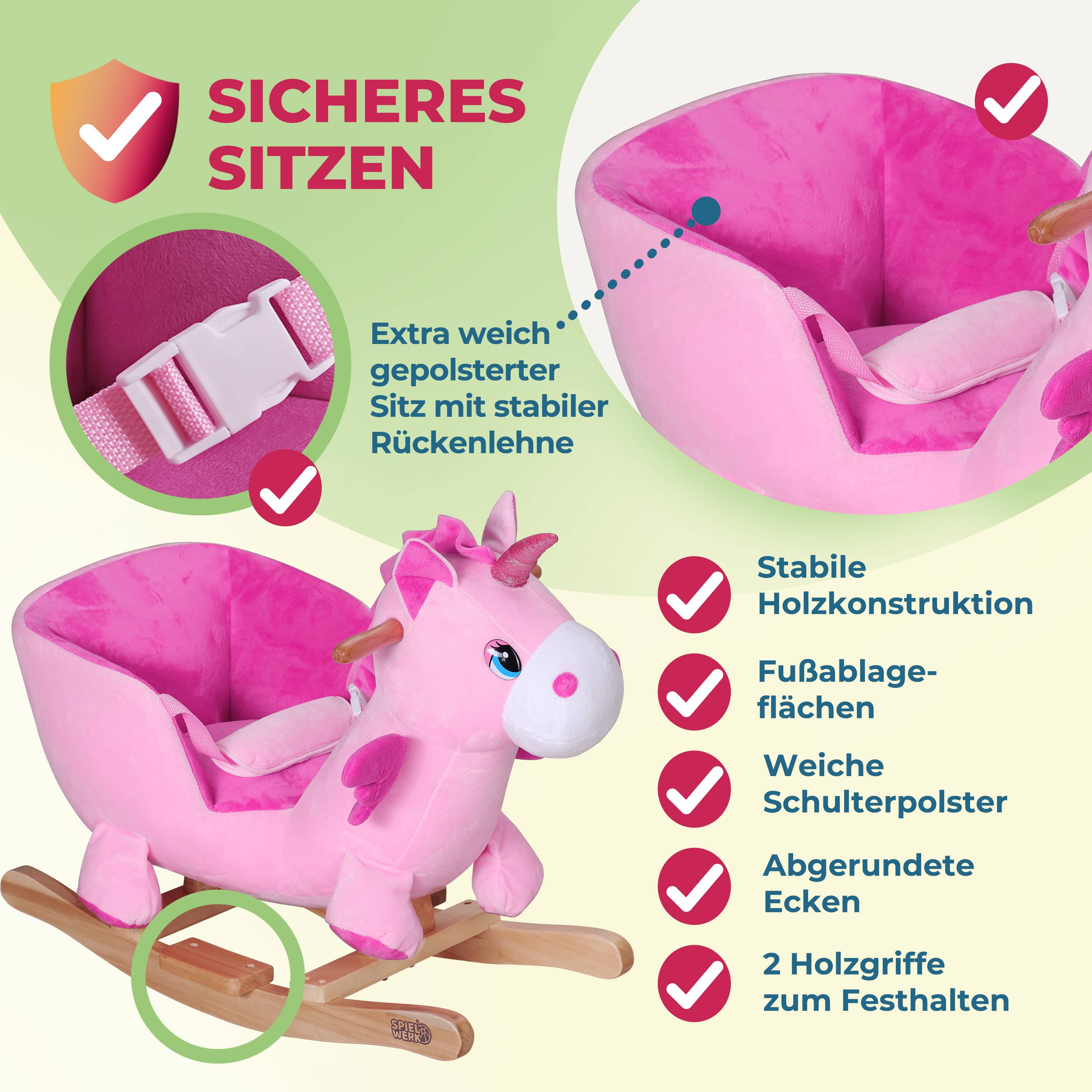 Schommeldier\u0020Eenhoorn\u0020Roze\u0020incl\u0020Gordel Schommeldier\u0020Eenhoorn\u0020Roze\u0020incl\u0020Gordel