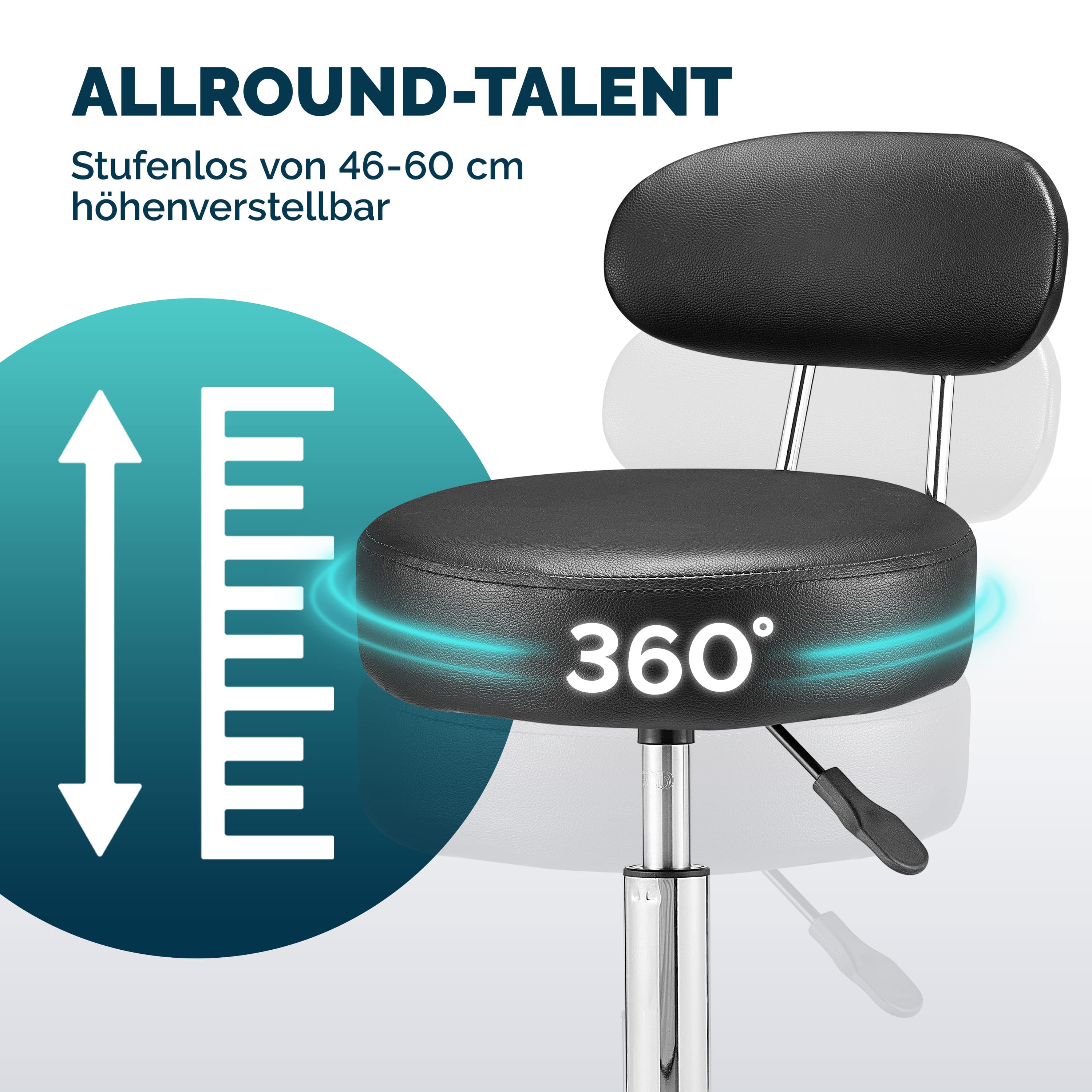 Rolkruk\u0020Zwart\u0020360\u00B0\u0020draaibaar\u0020met\u0020rugleuning Rolkruk\u0020Zwart\u0020360\u00B0\u0020draaibaar\u0020met\u0020rugleuning