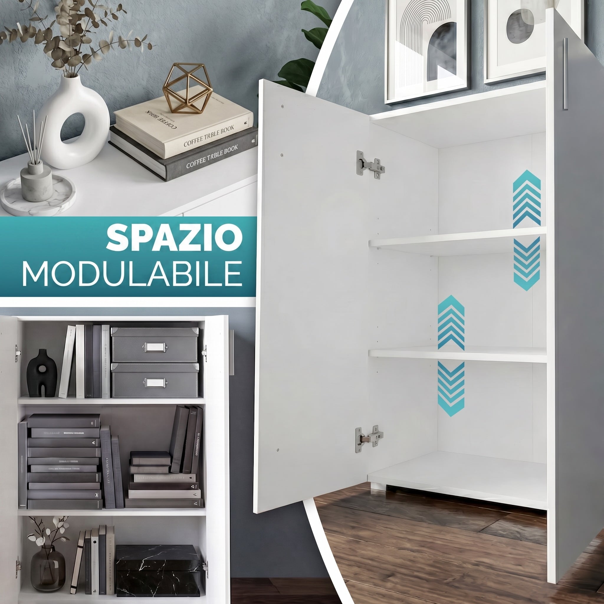 Dressoir\u0020Vela\u0020Wit\u0020115,5x30x60cm