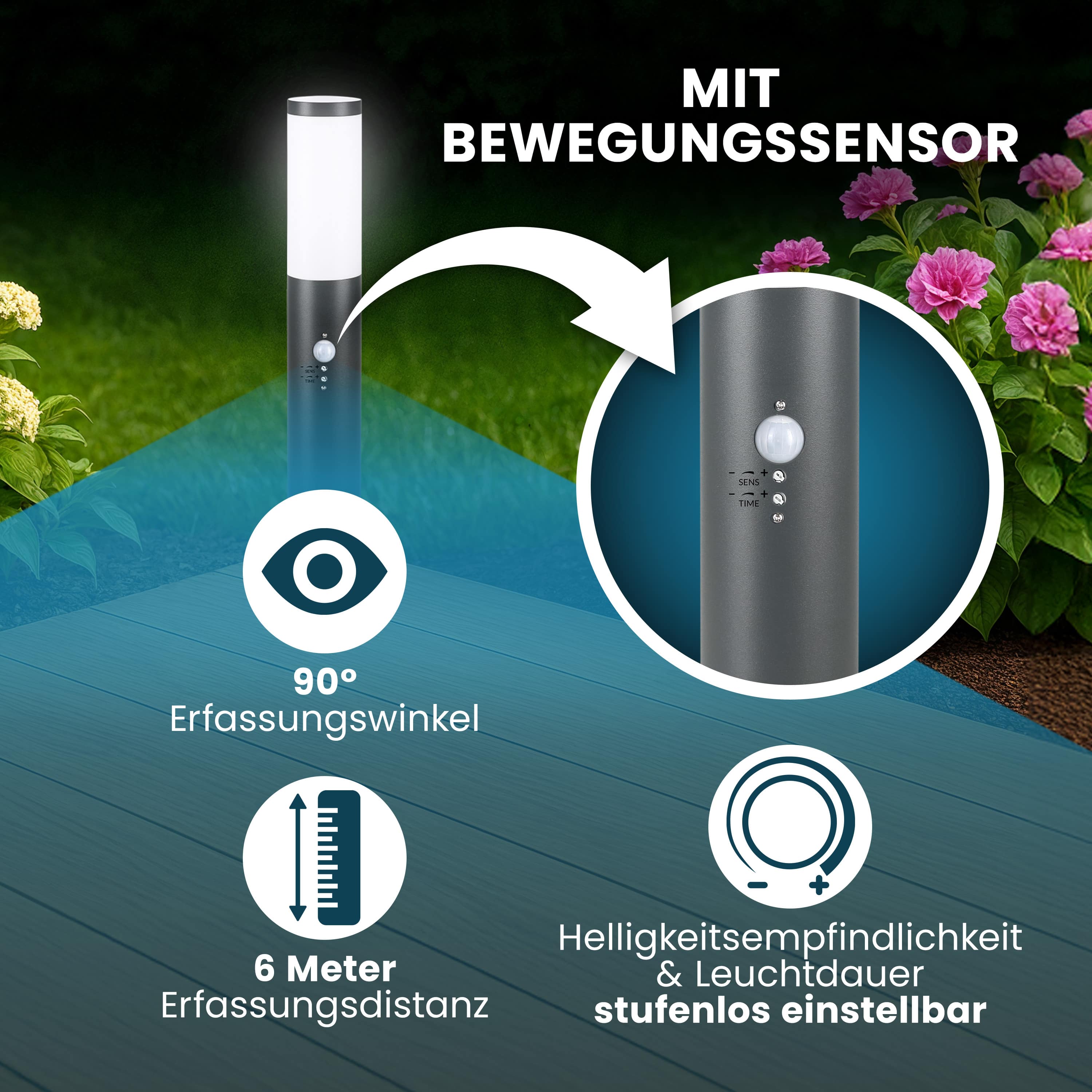 Padlamp\u0020Dahlia\u0020met\u0020sensor\u0020Antraciet Padlamp\u0020Dahlia\u0020met\u0020sensor\u0020Antraciet
