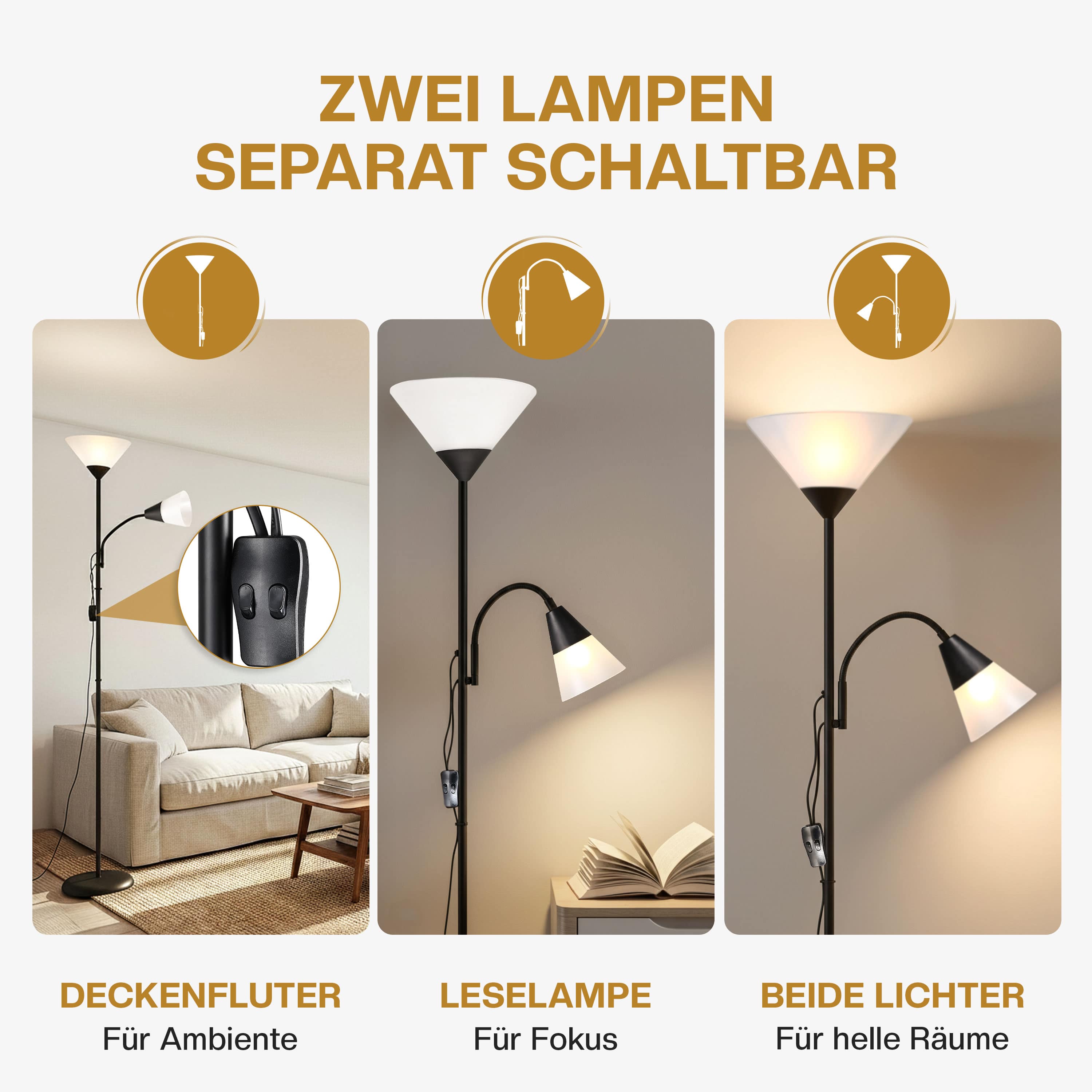 Staande\u0020lamp\u0020Alissa\u0020zwart