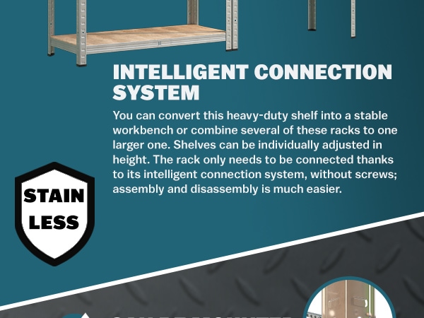 Stellingkast\u0020met\u00204\u0020Planken\u0020Set\u0020van\u00202\u0020160x90x40\u0020cm\u0020700kg