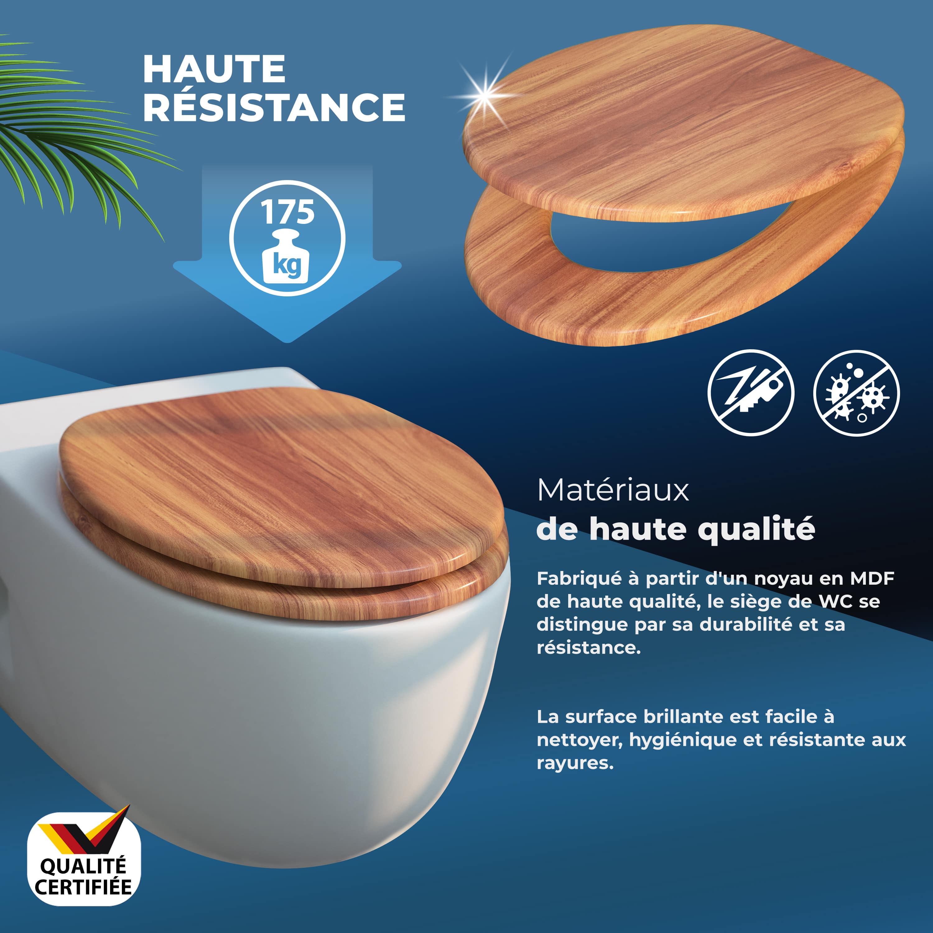 Wc\u002Dbril\u0020Sluitingsmechanisme\u0020MDF\u0020Scharnieren\u0020Hout