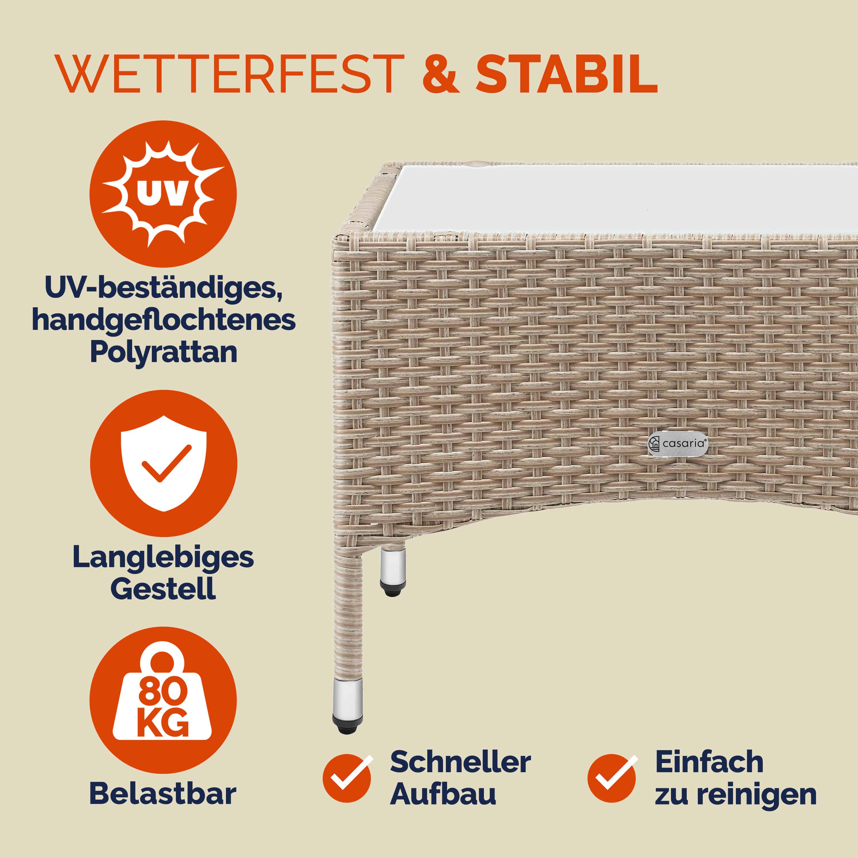 Polyrotan\u0020Bijzettafel\u0020Grijs\u002DBeige\u002058x58x42cm Polyrotan\u0020Bijzettafel\u0020Grijs\u002DBeige\u002058x58x42cm