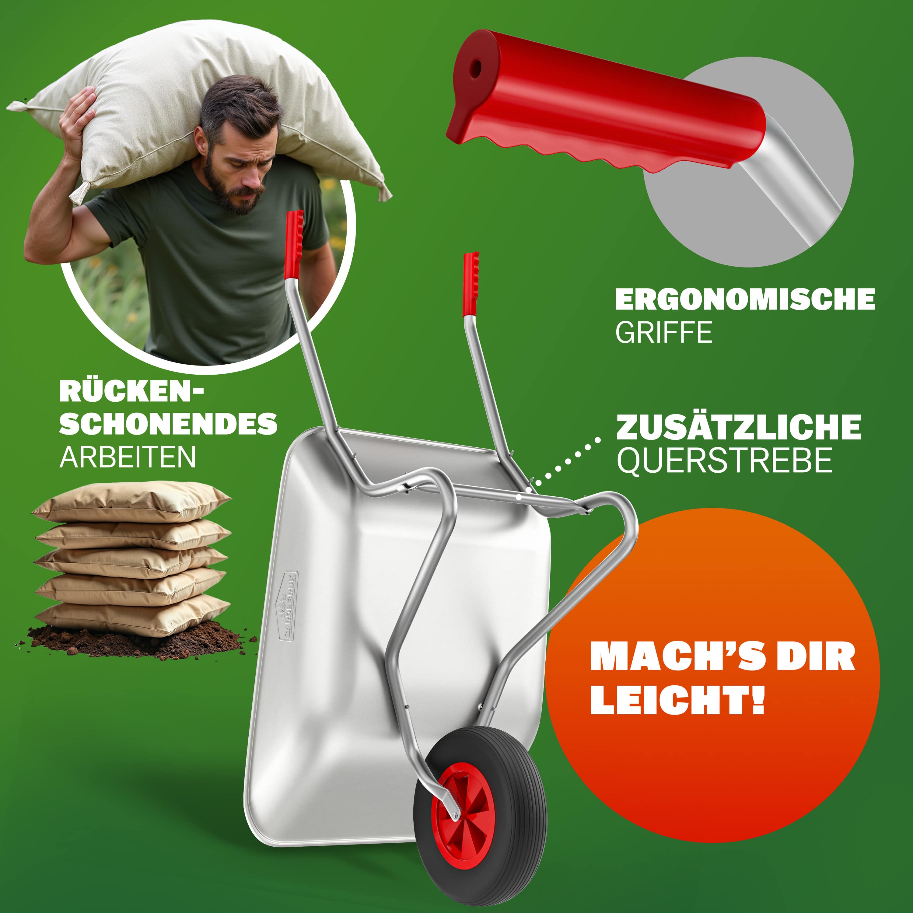 Kruiwagen\u0020Metaal\u002080L\u0020max\u0020100kg