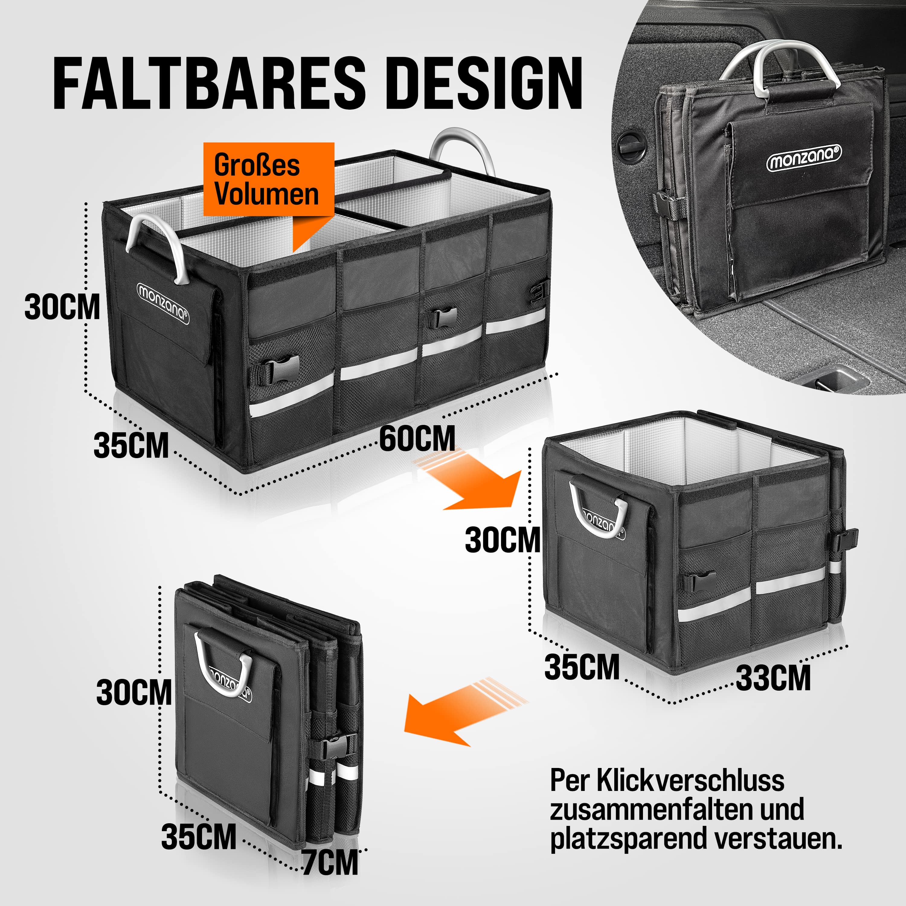 Kofferbak\u0020Organizer\u0020Zwart\u002060x35x30cm\u0020Ge\u00EFsoleerd Kofferbak\u0020Organizer\u0020Zwart\u002060x35x30cm\u0020Ge\u00EFsoleerd