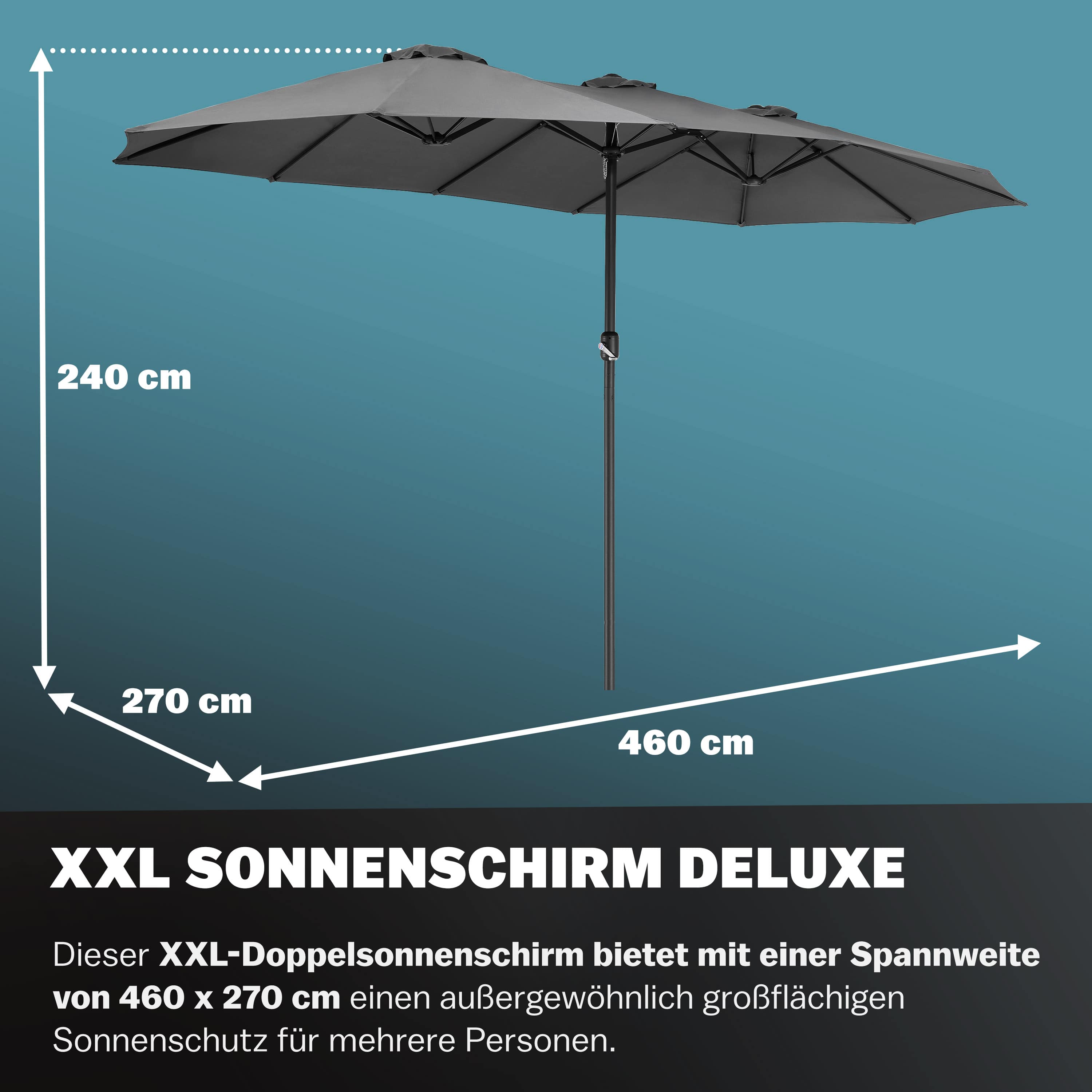 Dubbele\u0020Parasol\u0020Antraciet\u0020met\u0020UV\u002Dbescherming\u002080\u002B Dubbele\u0020Parasol\u0020Antraciet\u0020met\u0020UV\u002Dbescherming\u002080\u002B