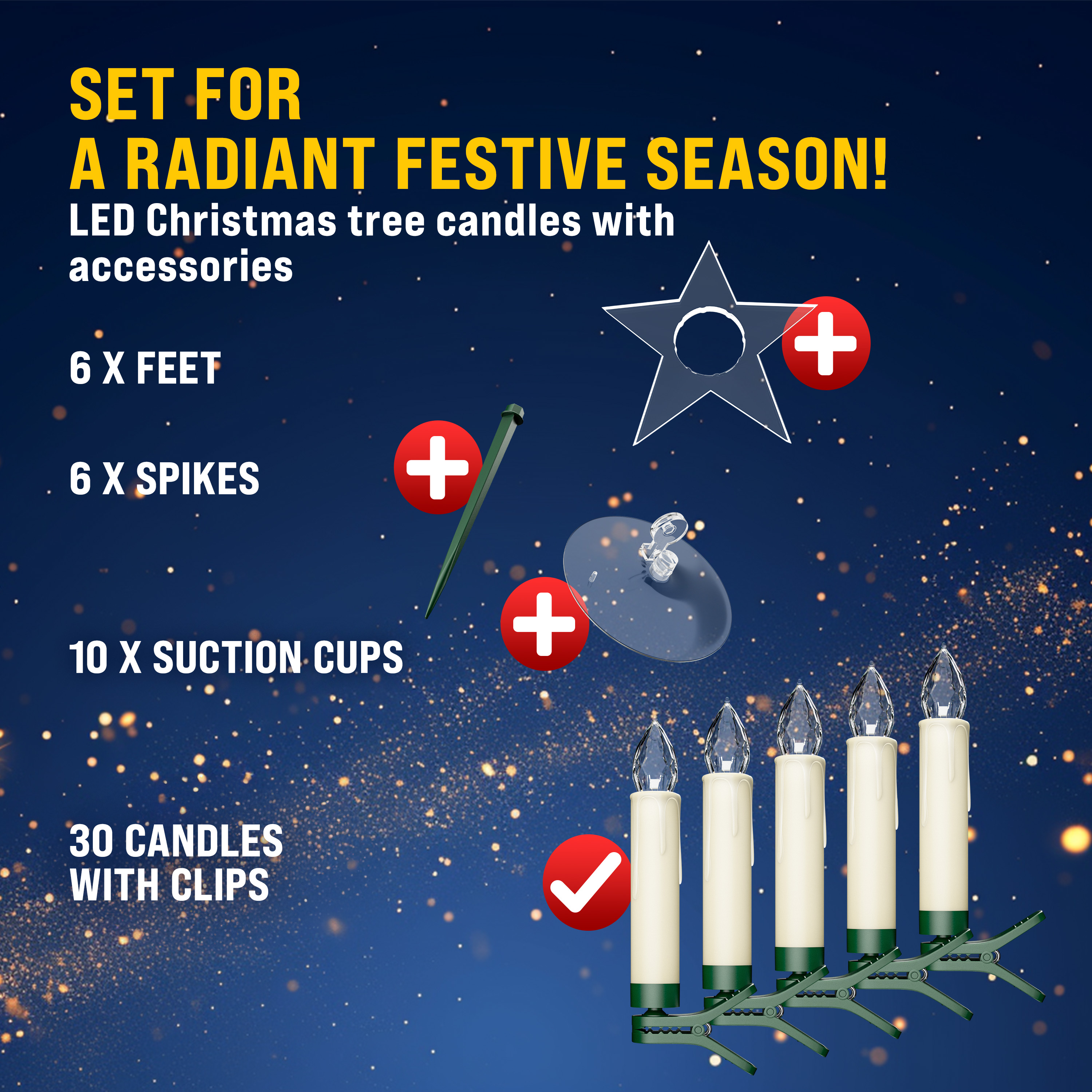 Kerstboomverlichting\u002030x\u0020LED\u0020Kaars\u0020Warmwit\u0020Afstandsbediening Kerstboomverlichting\u002030x\u0020LED\u0020Kaars\u0020Warmwit\u0020Afstandsbediening