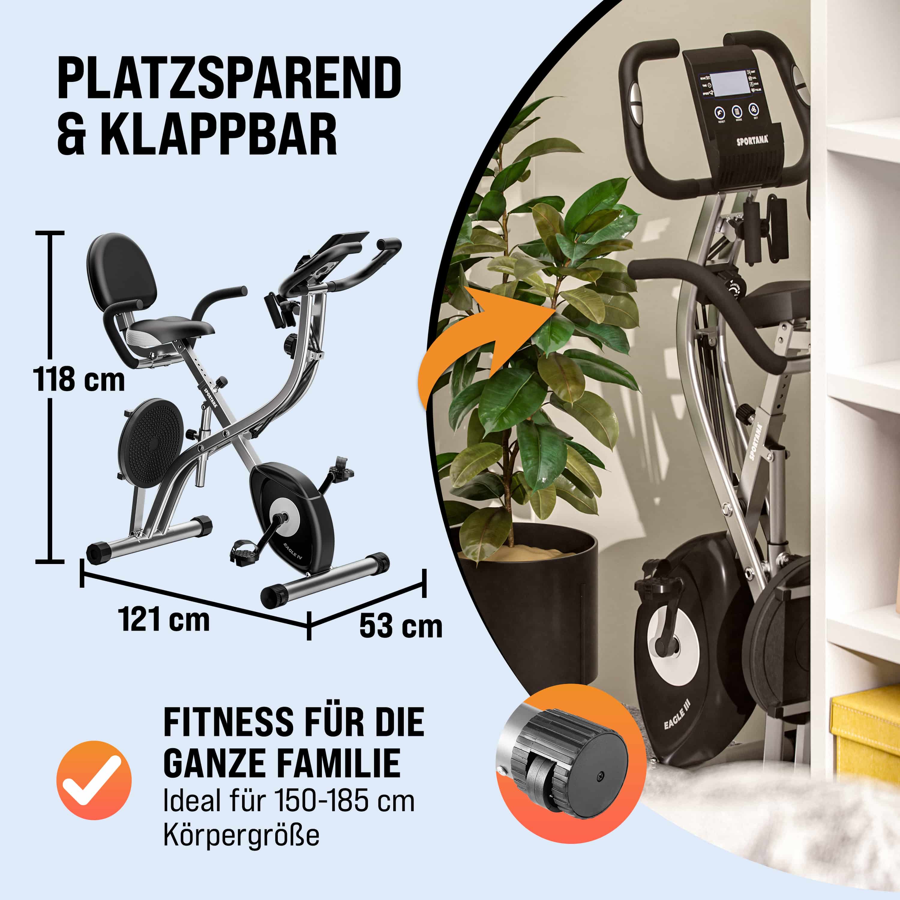 Hometrainer\u0020Eagle\u00204\u0020Compatibel\u0020met\u0020hartslagsensor\u002Dapp
