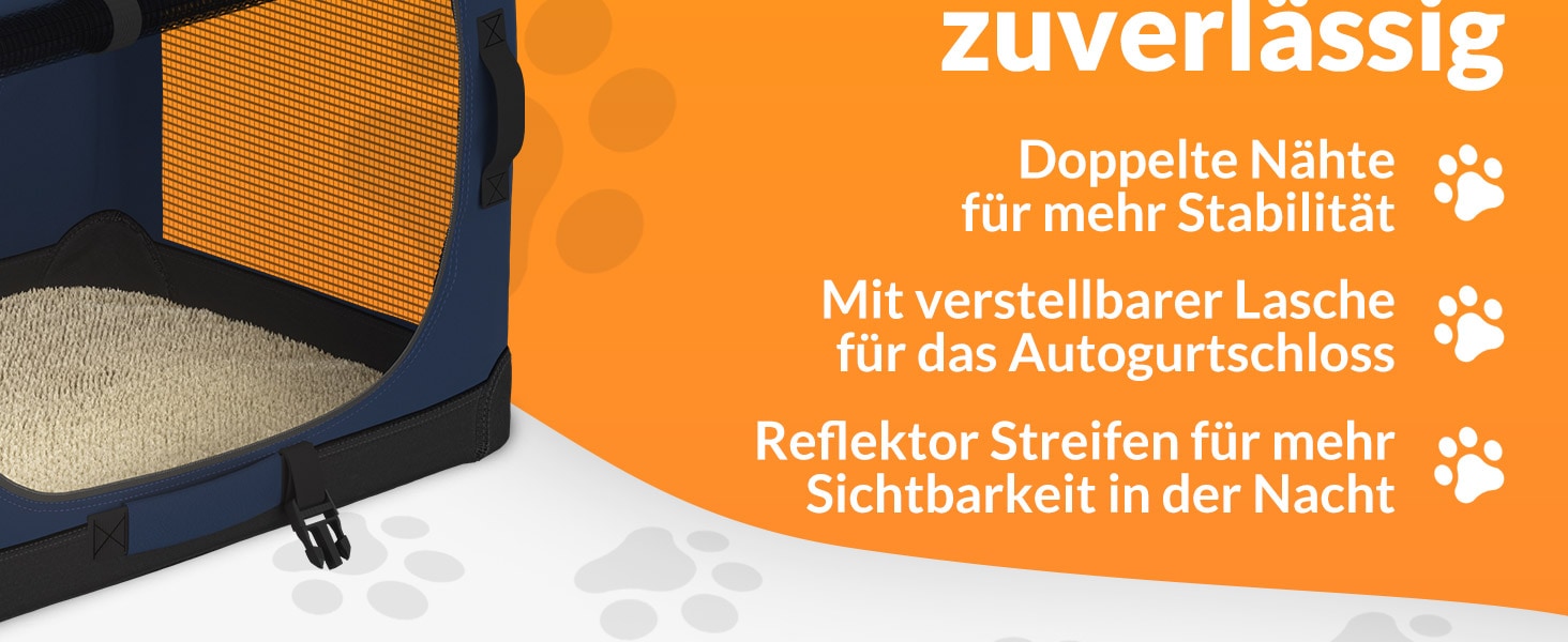 Hondentransportbox\u0020Blauw\u0020M\u002060x42x44cm Hondentransportbox\u0020Blauw\u0020M\u002060x42x44cm