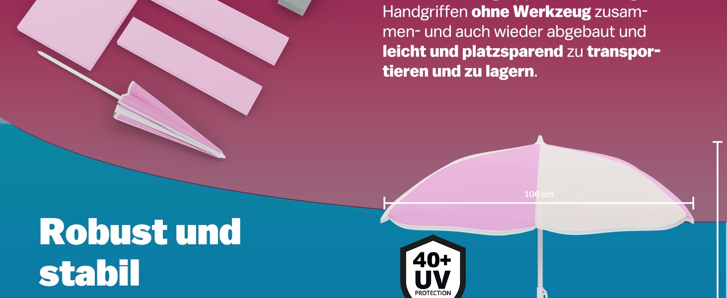 Picknicktafel\u0020voor\u0020Kinderen\u0020Roze\u0020met\u0020Parasol