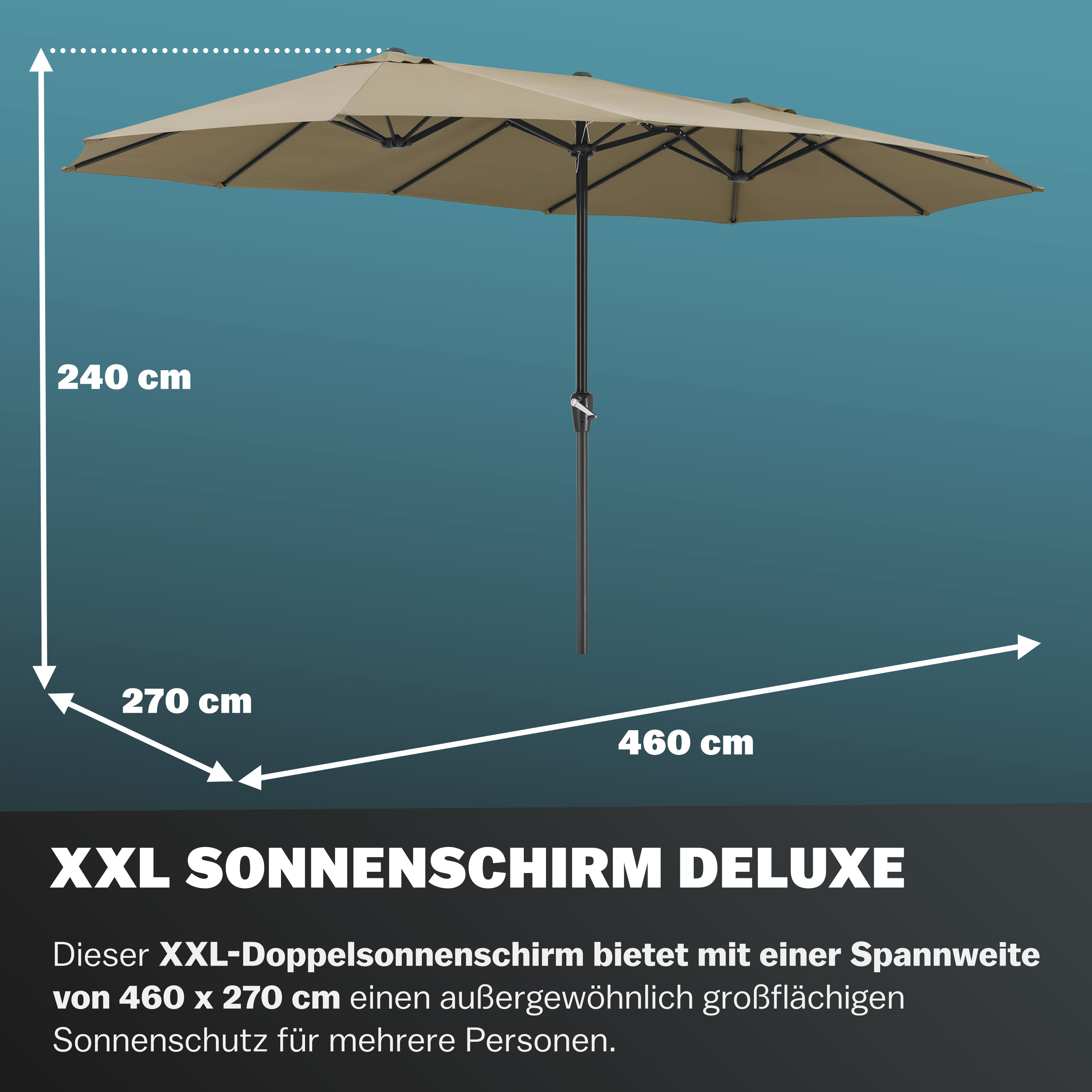 Dubbele\u0020Parasol\u0020Taupe\u0020met\u0020UV\u002Dbescherming\u002080\u002B Dubbele\u0020Parasol\u0020Taupe\u0020met\u0020UV\u002Dbescherming\u002080\u002B