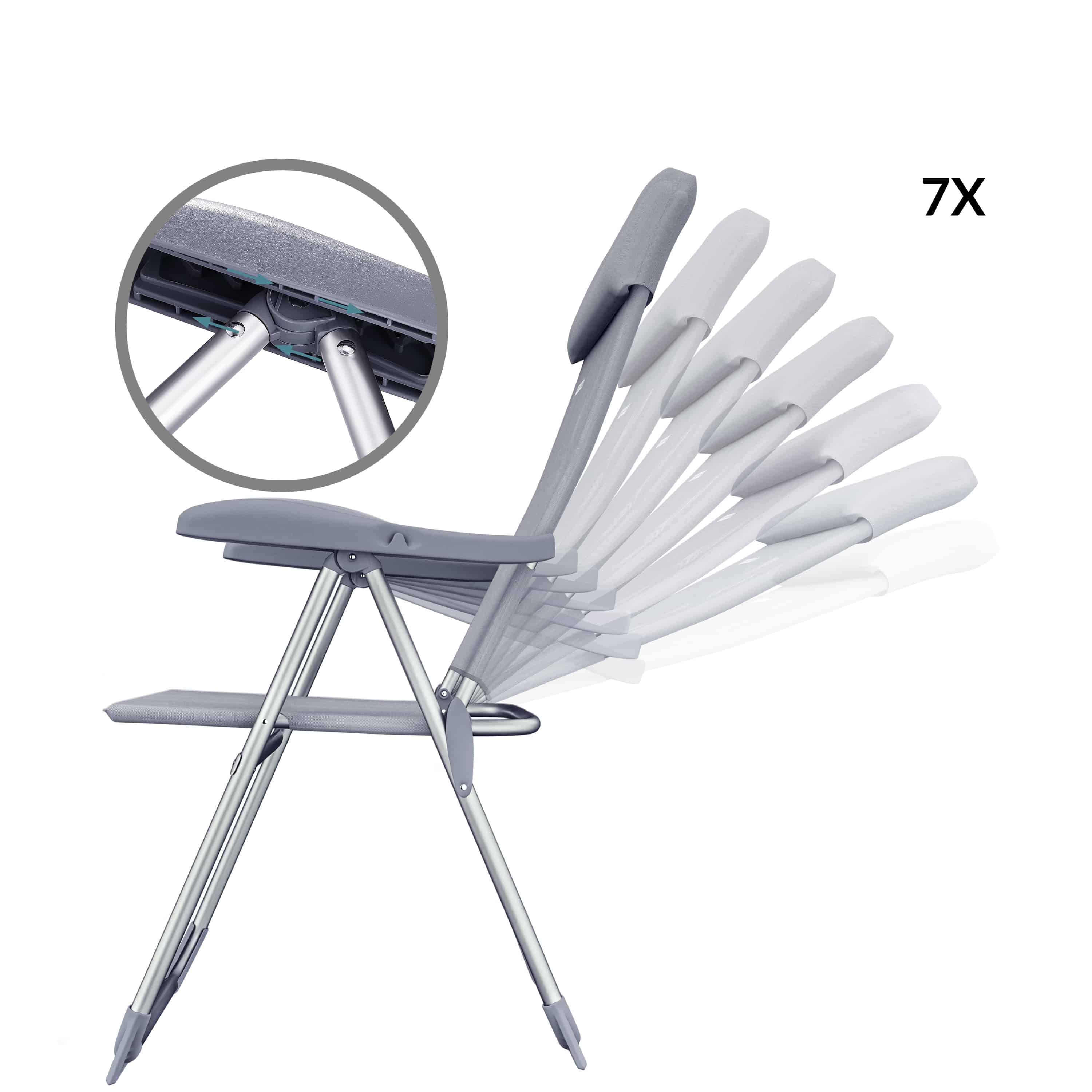 Tuinstoel\u0020met\u0020Hoge\u0020Rugleuning\u00204\u0020Stuks\u0020Zilver\u0020Aluminium Tuinstoel\u0020met\u0020Hoge\u0020Rugleuning\u00204\u0020Stuks\u0020Zilver\u0020Aluminium