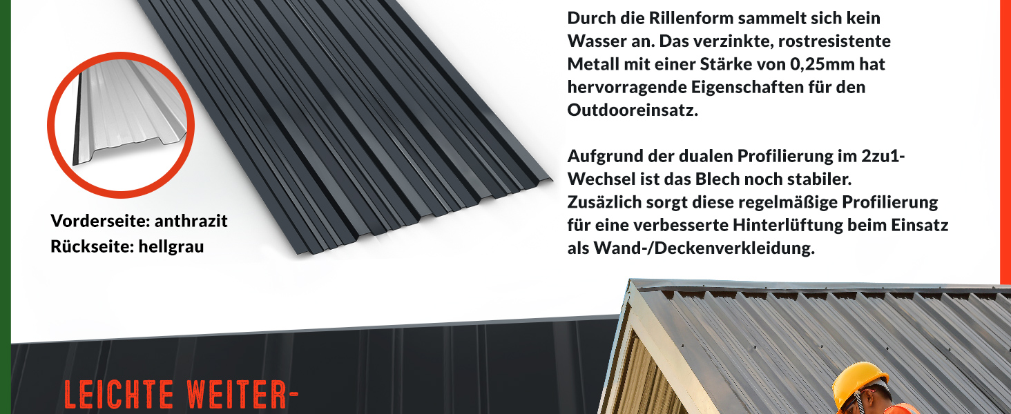 Trapezium\u0020Dakplaten\u002012\u0020Stuks\u0020Antraciet\u0020Metaal\u0020129x46cm