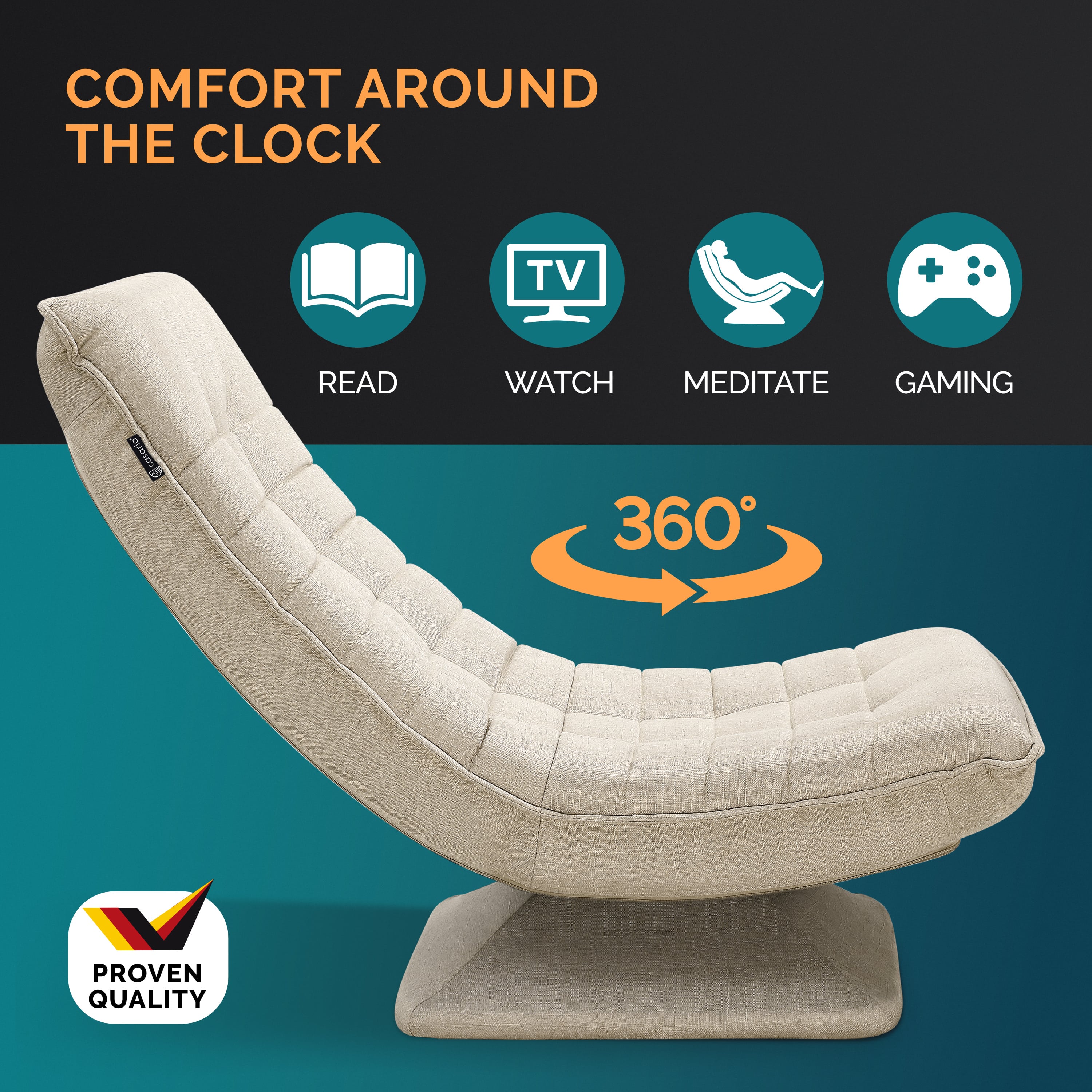 Relax\u0020Lounger\u0020Aberdeen\u0020Stof\u0020Cr\u00E8me