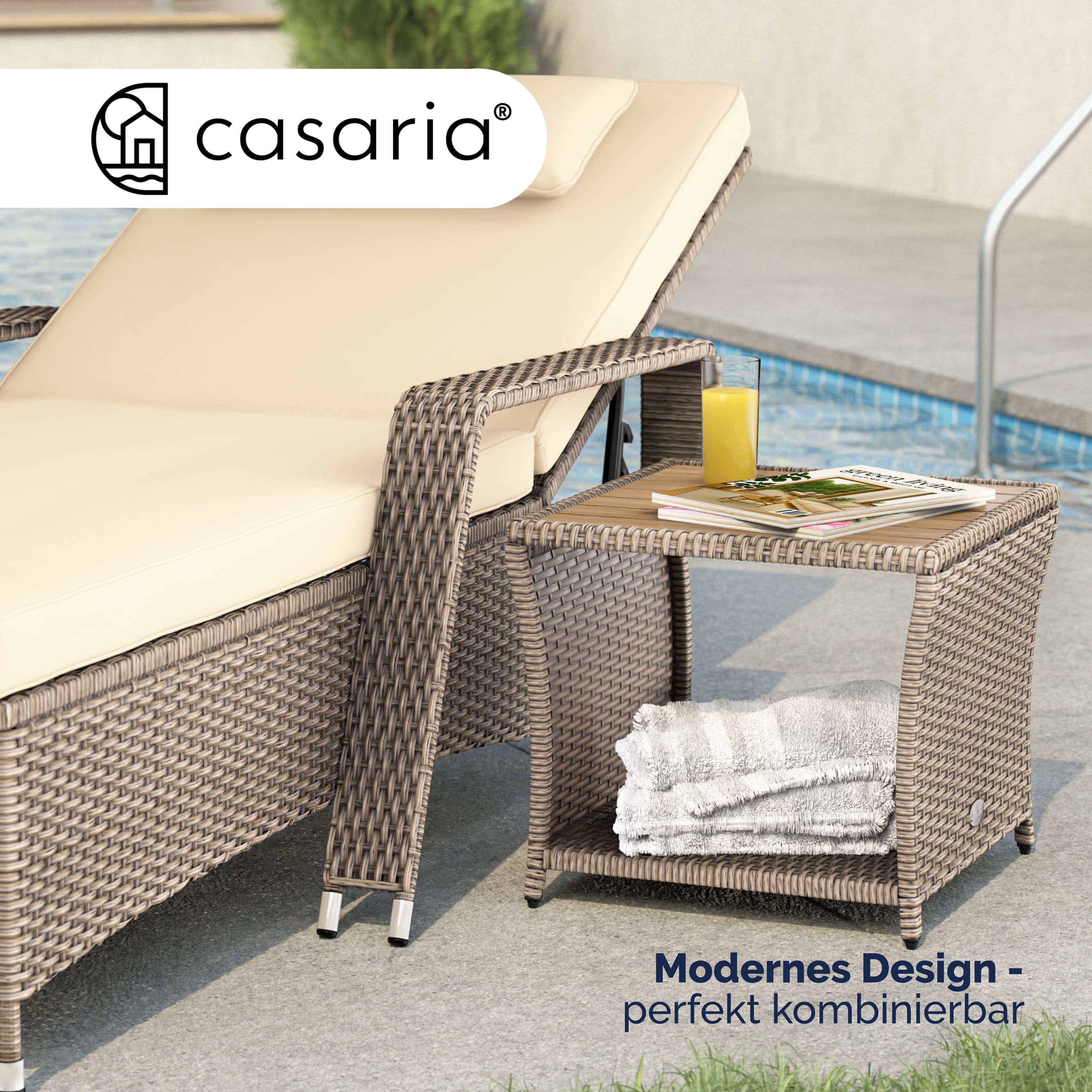 Polyrattan\u0020bijzettafel\u0020cr\u00E8me\u002045x45x40cm