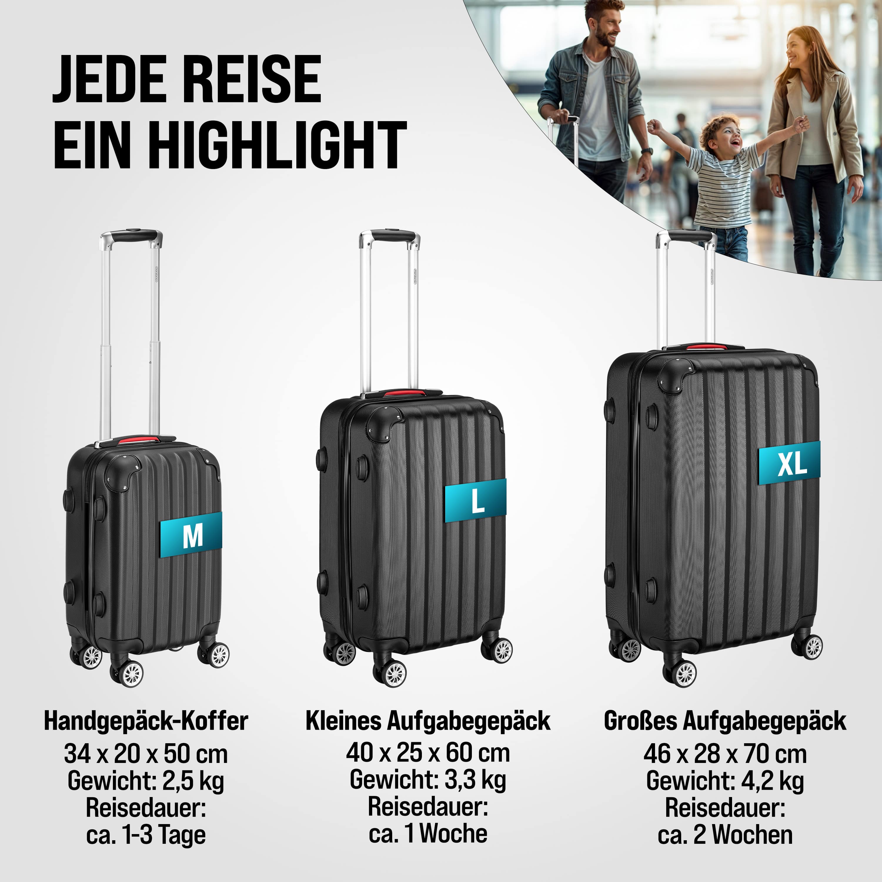 Reiskoffers\u0020Baseline\u00203\u002Ddelige\u0020Zwart\u0020ABS\u0020accessoires