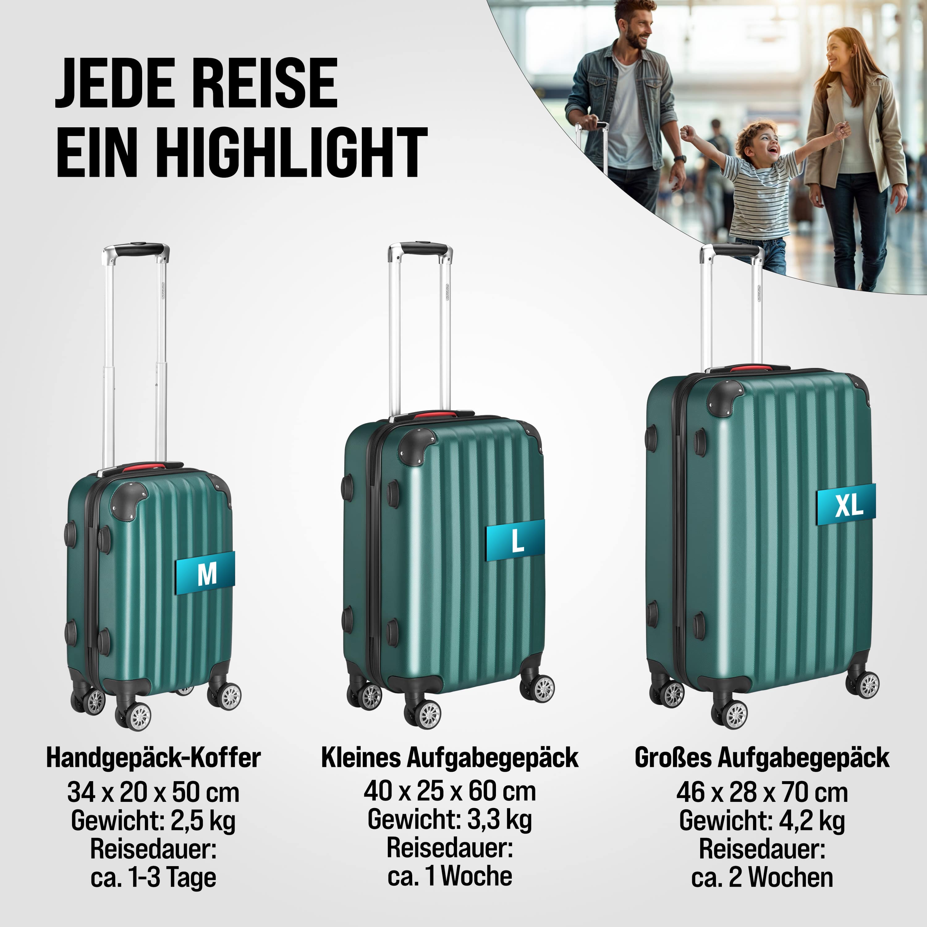 Reiskoffers\u0020Baseline\u00203\u002Ddelige\u0020Groen\u0020ABS\u0020accessoires