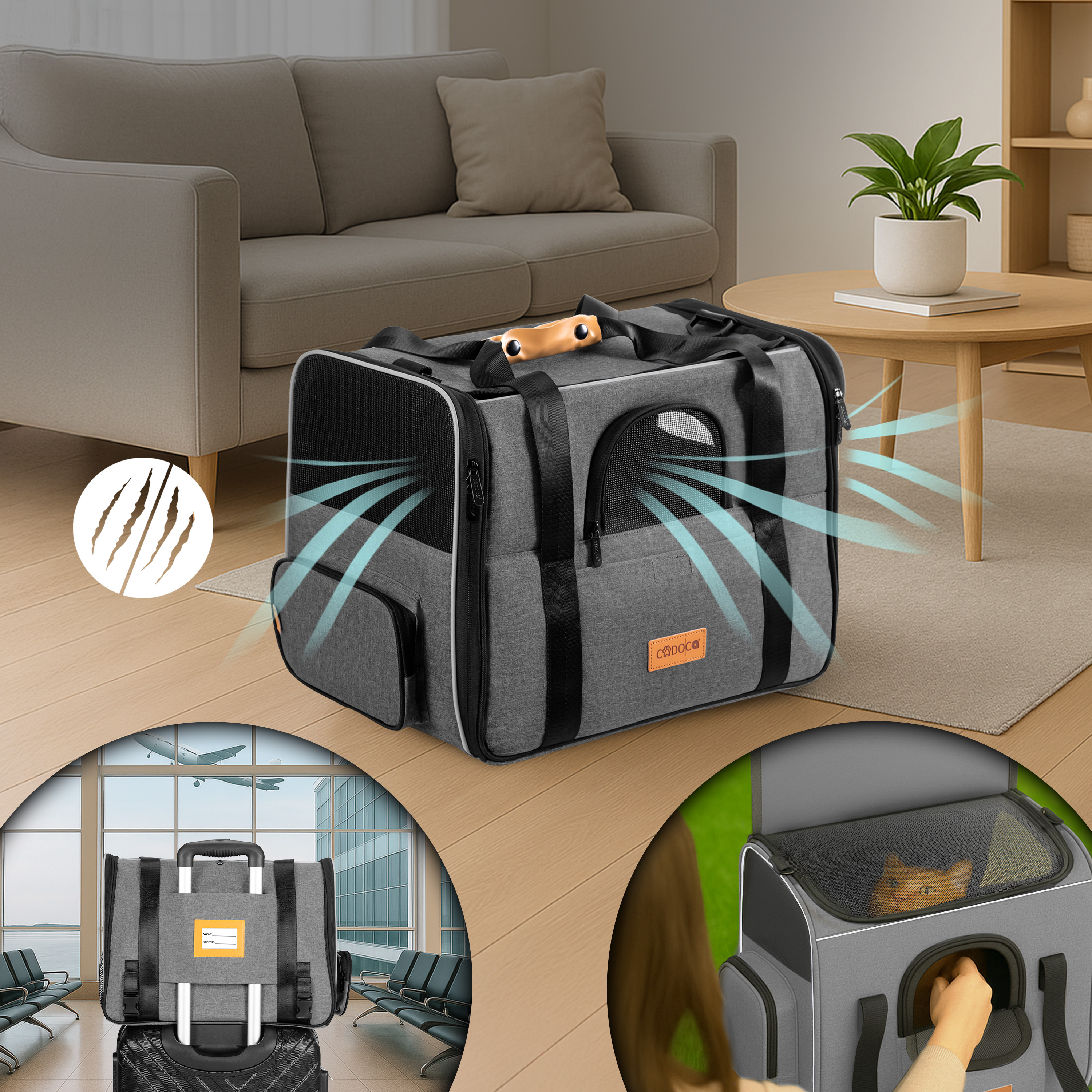 Kattentransportbox\u0020grijs\u002044x34x31cm\u0020tot\u002020kg Kattentransportbox\u0020grijs\u002044x34x31cm\u0020tot\u002020kg