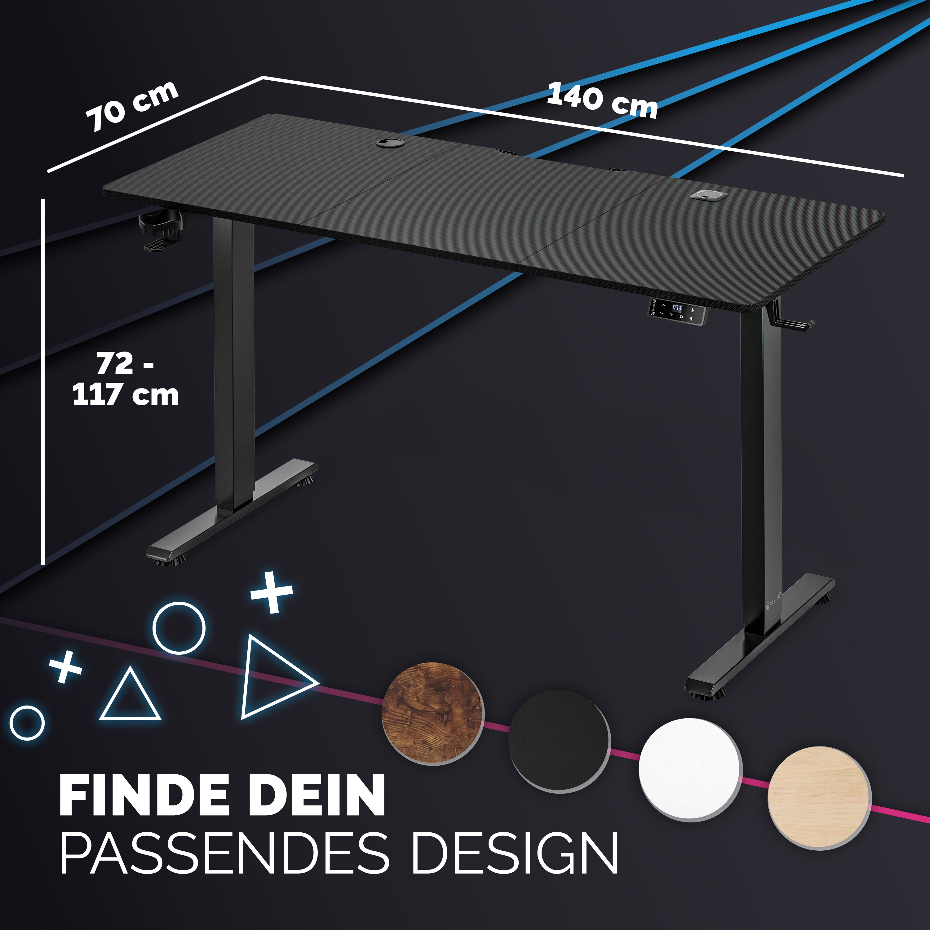 Zit\u0020sta\u0020bureau\u0020Zwart\u0020140x60x72\u002D117cm Zit\u0020sta\u0020bureau\u0020Zwart\u0020140x60x72\u002D117cm