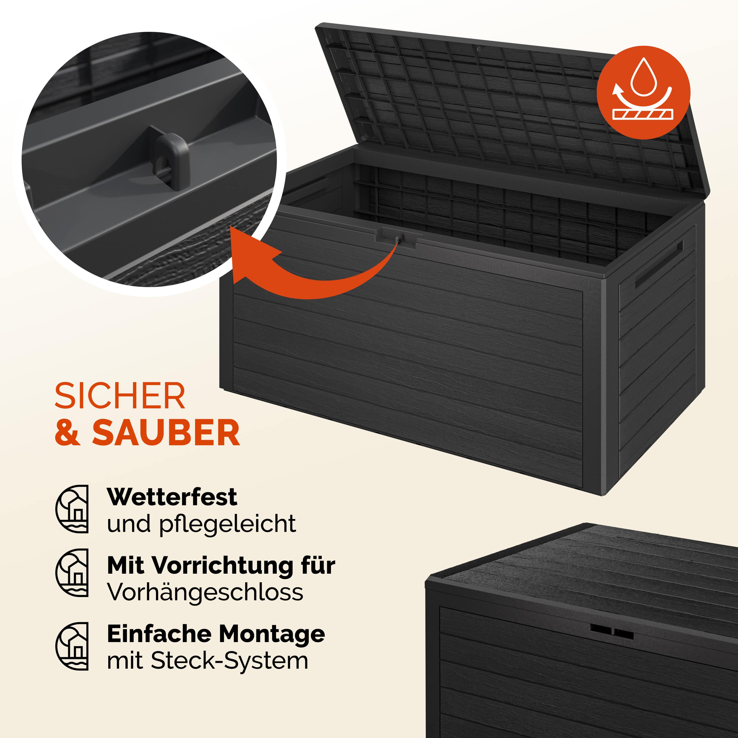 Kussenbox\u0020Woody\u0020Antraciet\u0020280L\u0020houtlook