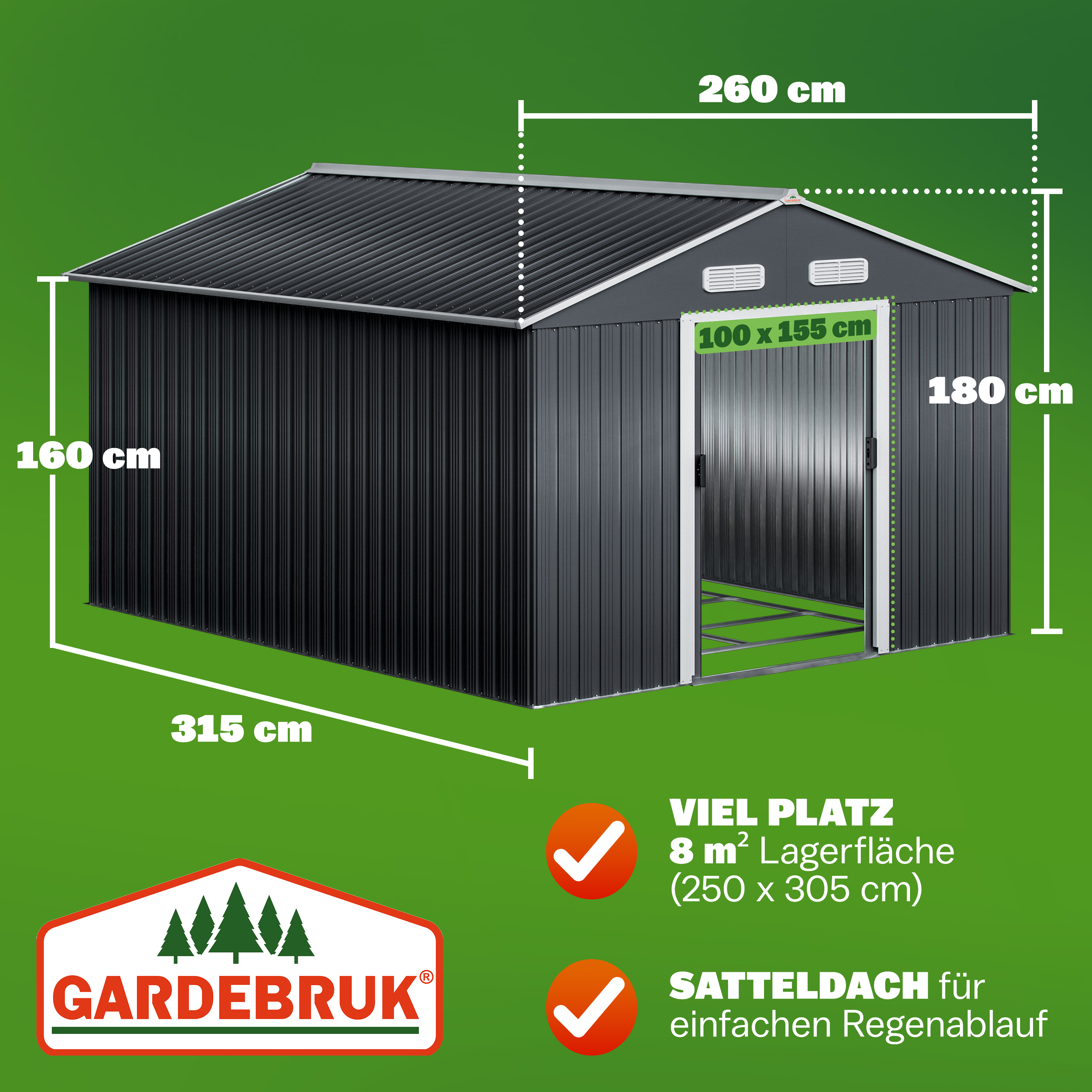 Tuinschuur\u0020Zwart\u0020Metaal\u0020257x312x177,5\u0020cm Tuinschuur\u0020Zwart\u0020Metaal\u0020257x312x177,5\u0020cm
