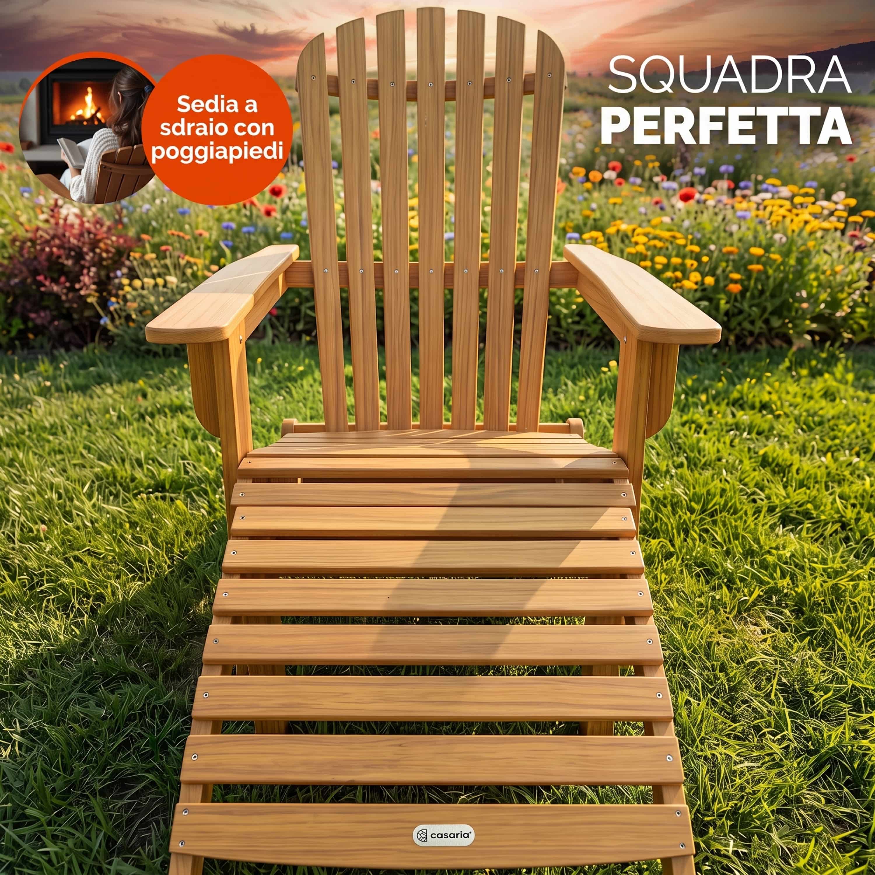 Ligbed\u0020Adirondack\u0020acaciahout\u0020incl\u0020voetensteun Ligbed\u0020Adirondack\u0020acaciahout\u0020incl\u0020voetensteun