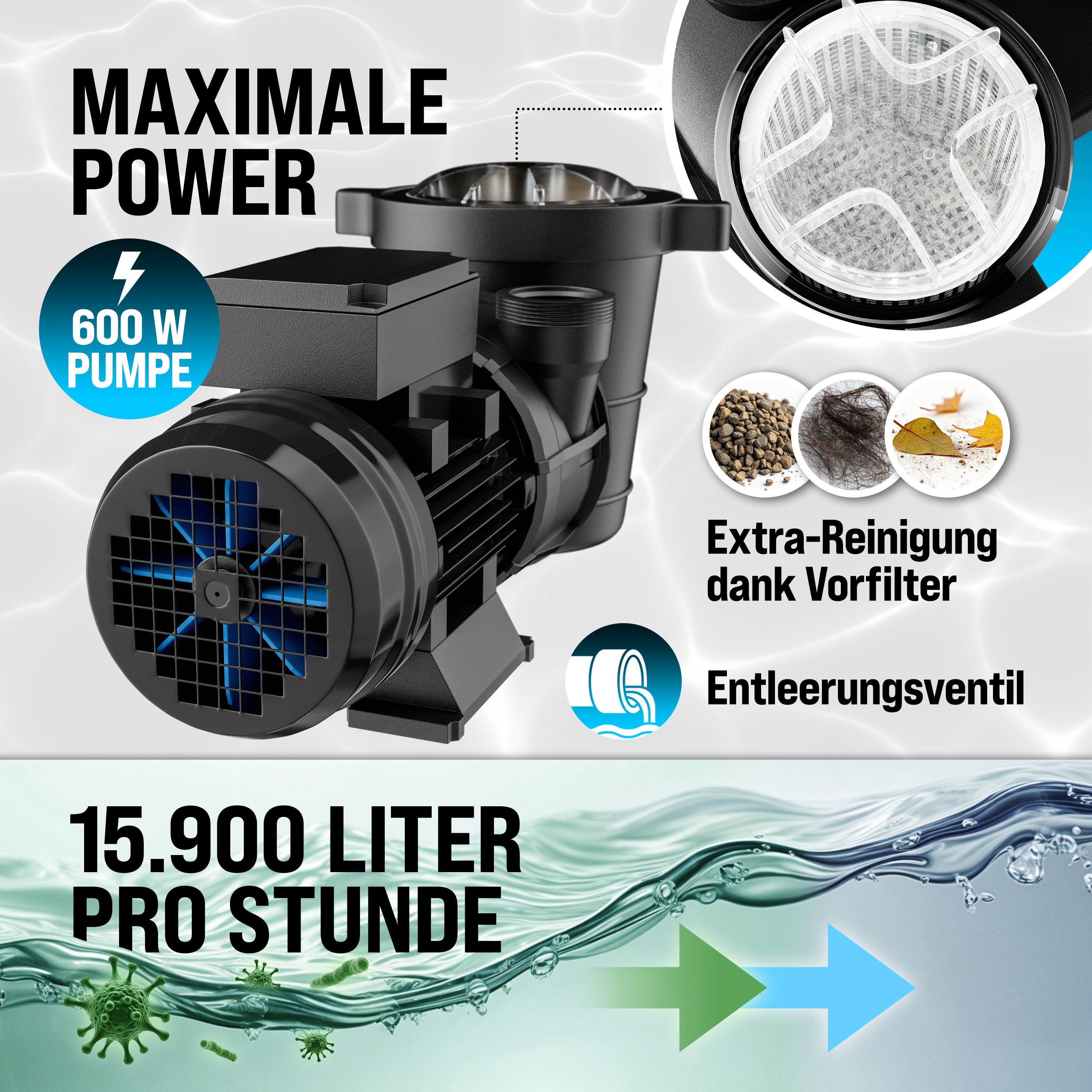 Zandfiltersysteem\u0020Zwembad\u002015900L\u002Fu