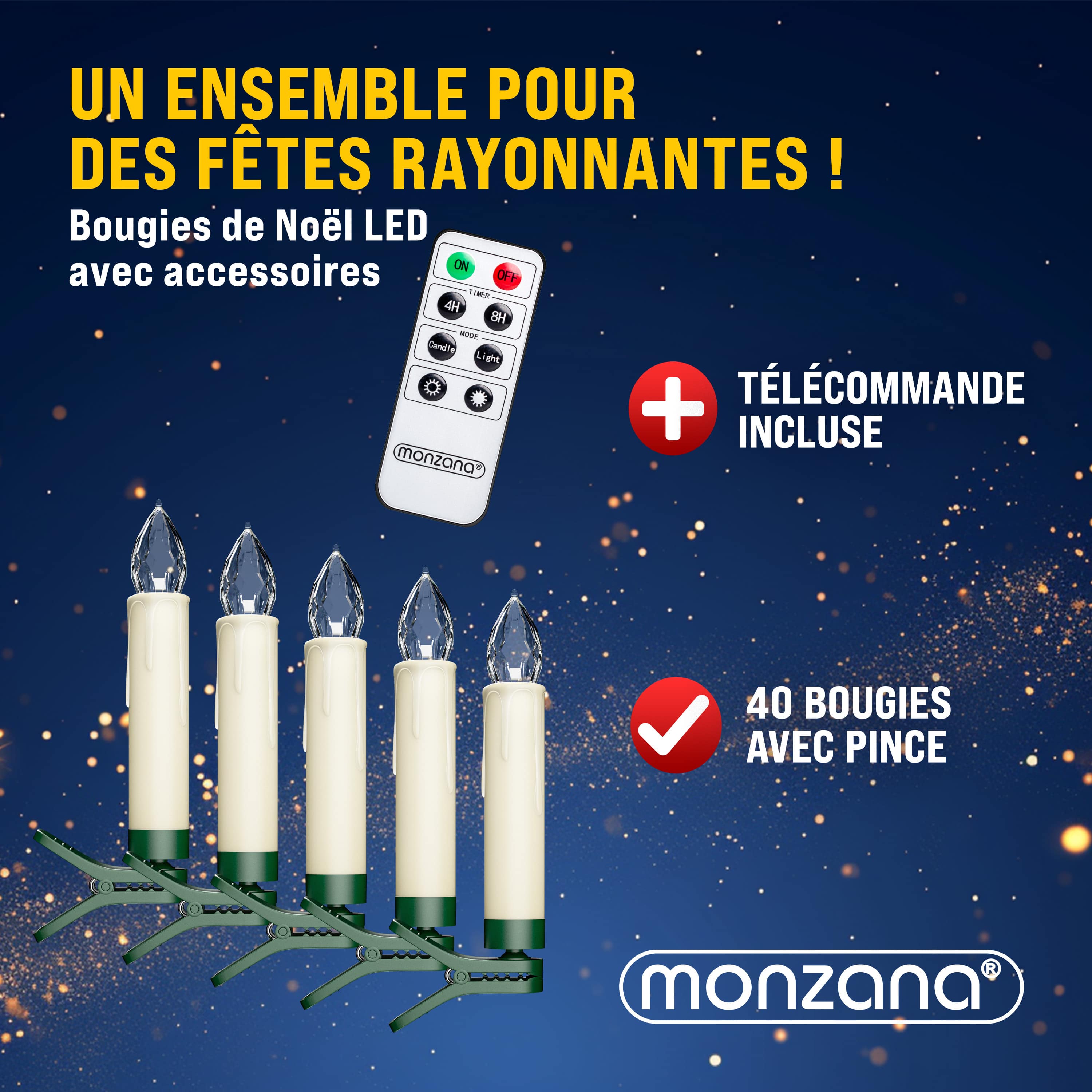 Kerstboomverlichting\u002040\u0020LED\u0020Kaarsen\u0020Warmwit Kerstboomverlichting\u002040\u0020LED\u0020Kaarsen\u0020Warmwit