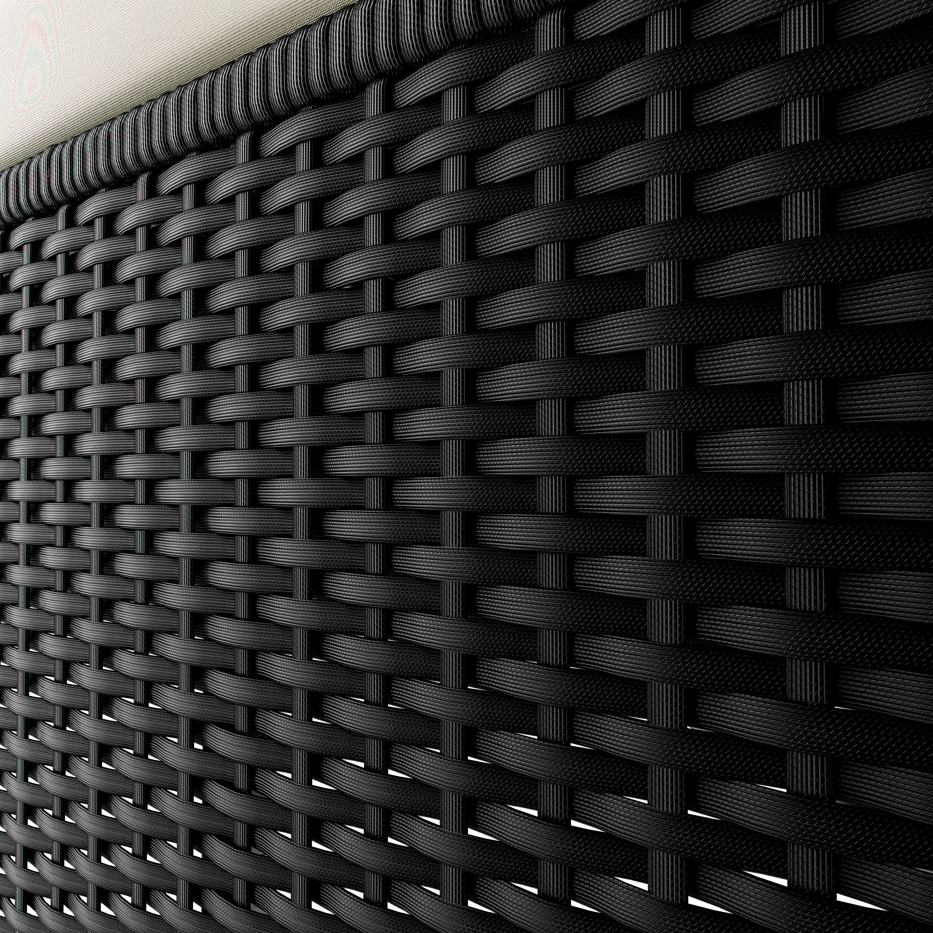 Polyrotan\u0020ligbed\u0020Zwart\u002FCr\u00E8me\u0020200x115x33cm Polyrotan\u0020ligbed\u0020Zwart\u002FCr\u00E8me\u0020200x115x33cm