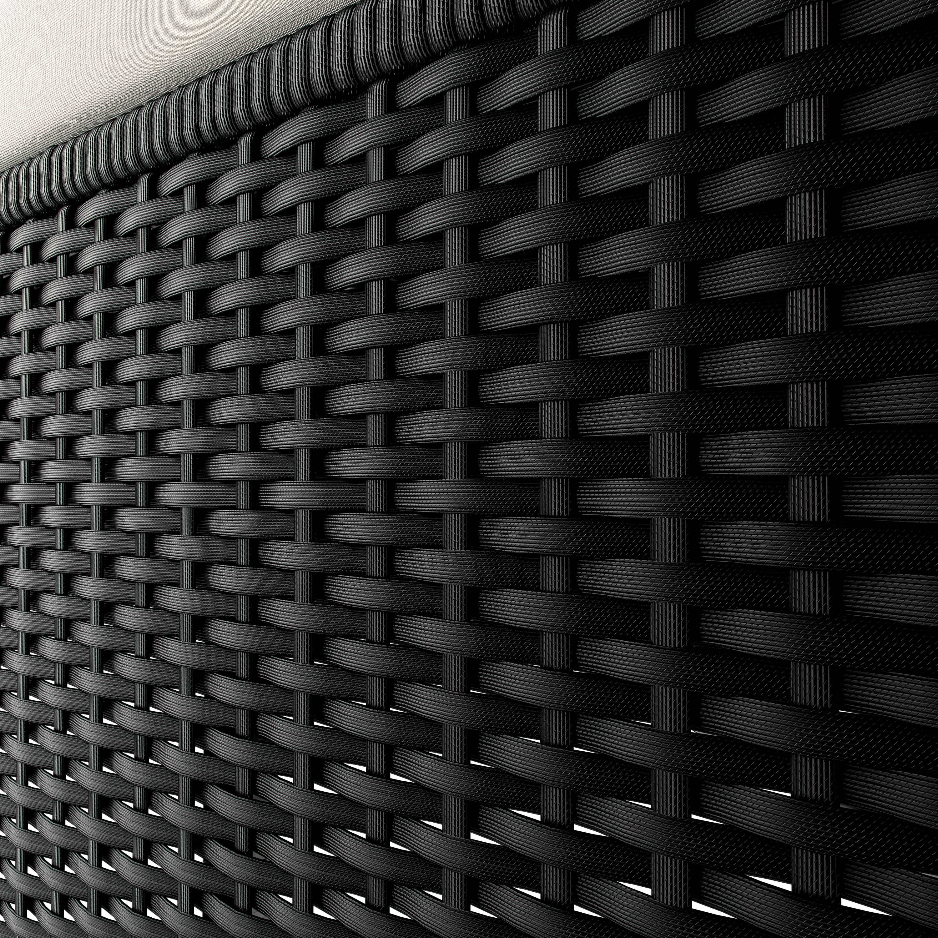 Polyrotan\u0020ligbed\u0020Zwart\u002FCr\u00E8me\u0020200x160x33cm Polyrotan\u0020ligbed\u0020Zwart\u002FCr\u00E8me\u0020200x160x33cm