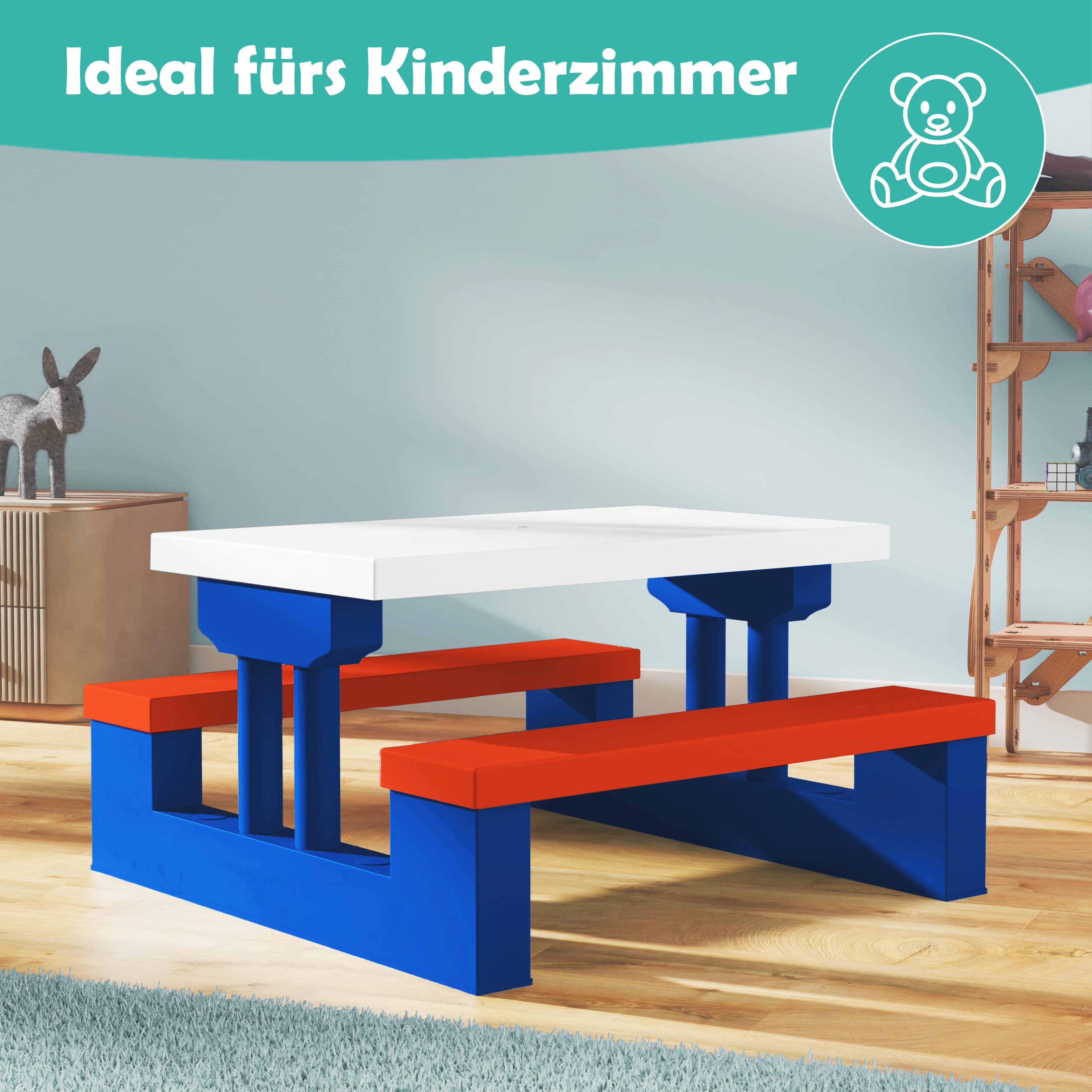 Picknicktafel\u0020voor\u0020Kinderen\u0020Kleurrijk\u0020met\u0020Parasol\u0020Kunststof Picknicktafel\u0020voor\u0020Kinderen\u0020Kleurrijk\u0020met\u0020Parasol\u0020Kunststof