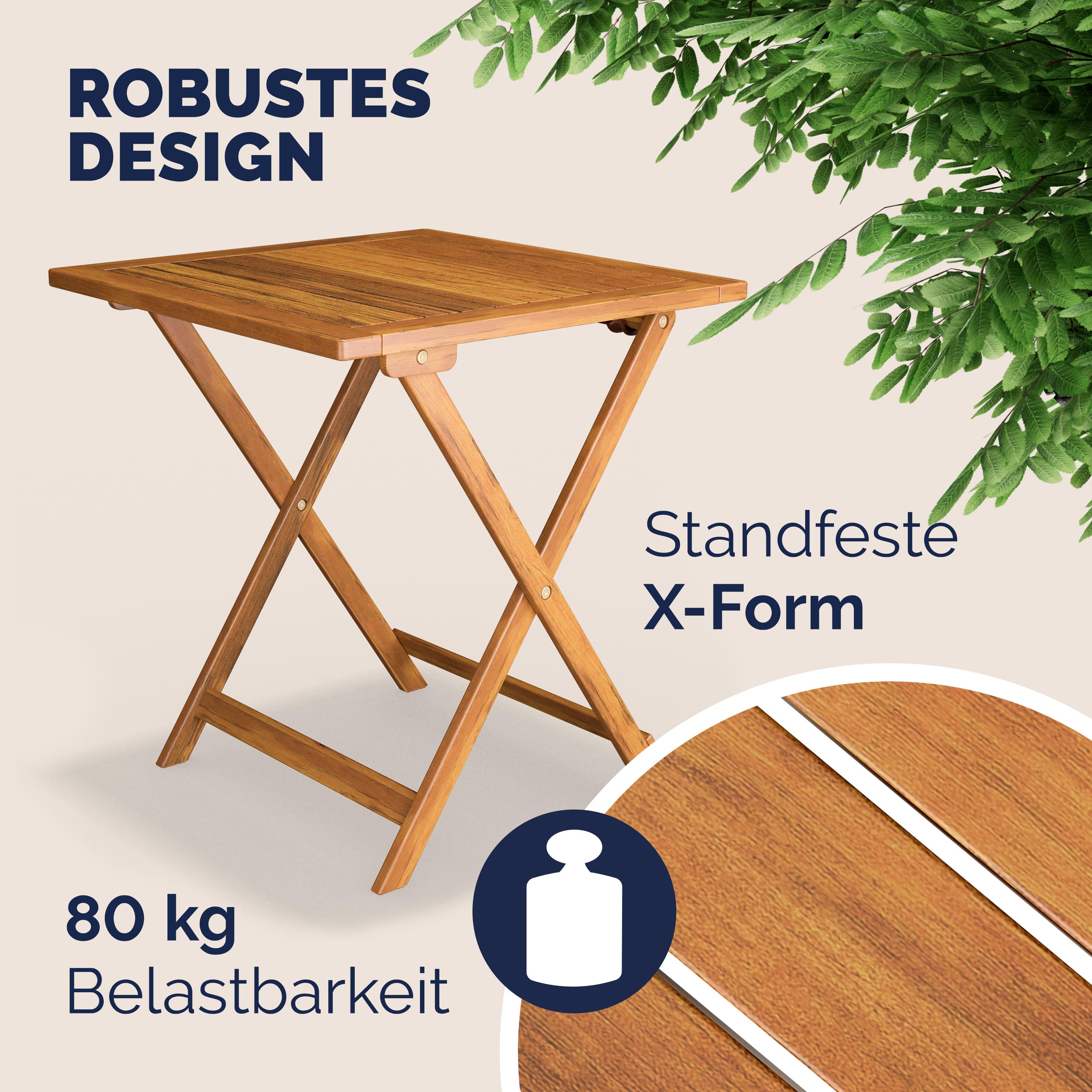 Tuinset\u00203\u002Ddelig\u0020Acaciahout\u0020Inklapbaar