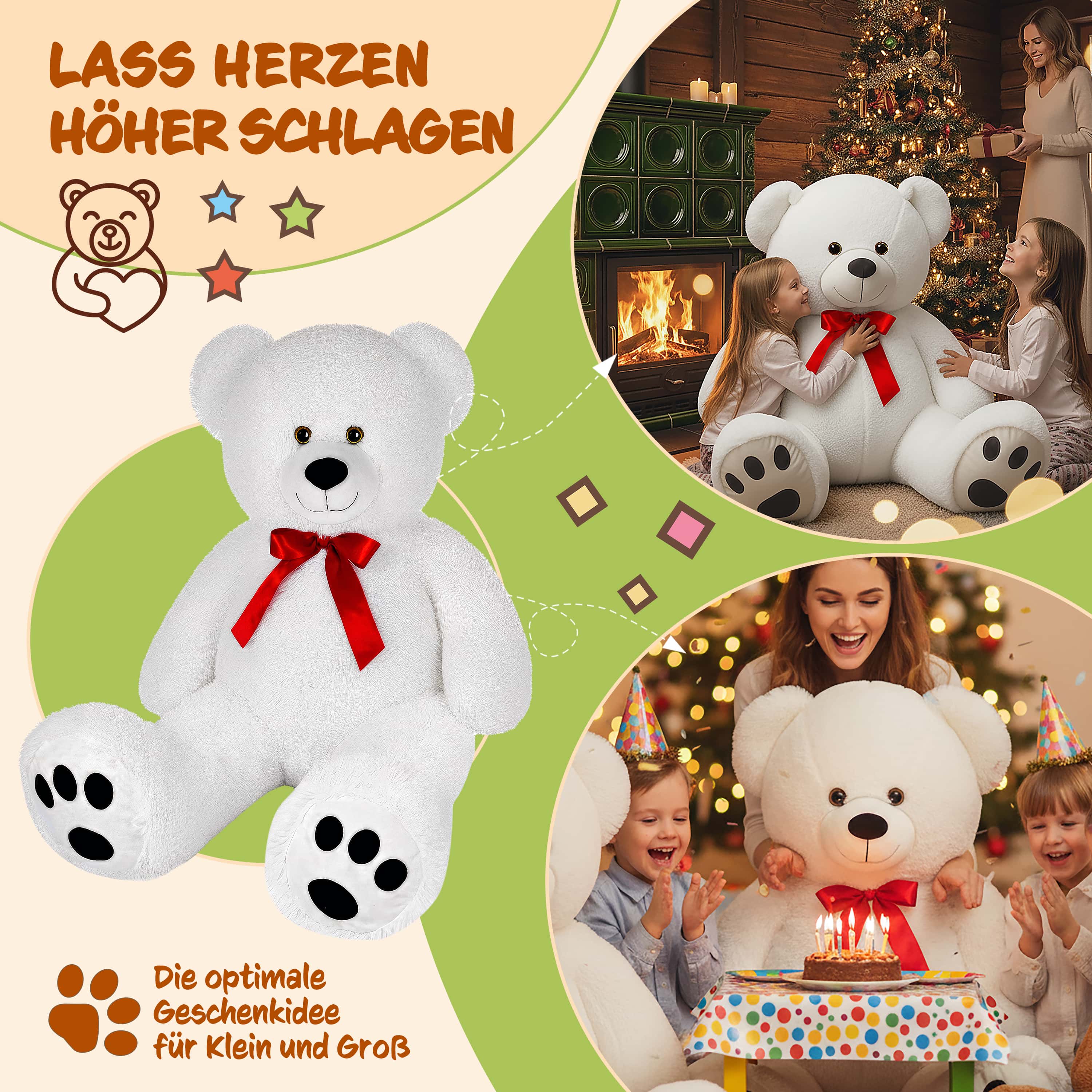 Knuffelbeer\u0020Wit\u0020Pluche\u0020150cm\u0020XXL Knuffelbeer\u0020Wit\u0020Pluche\u0020150cm\u0020XXL