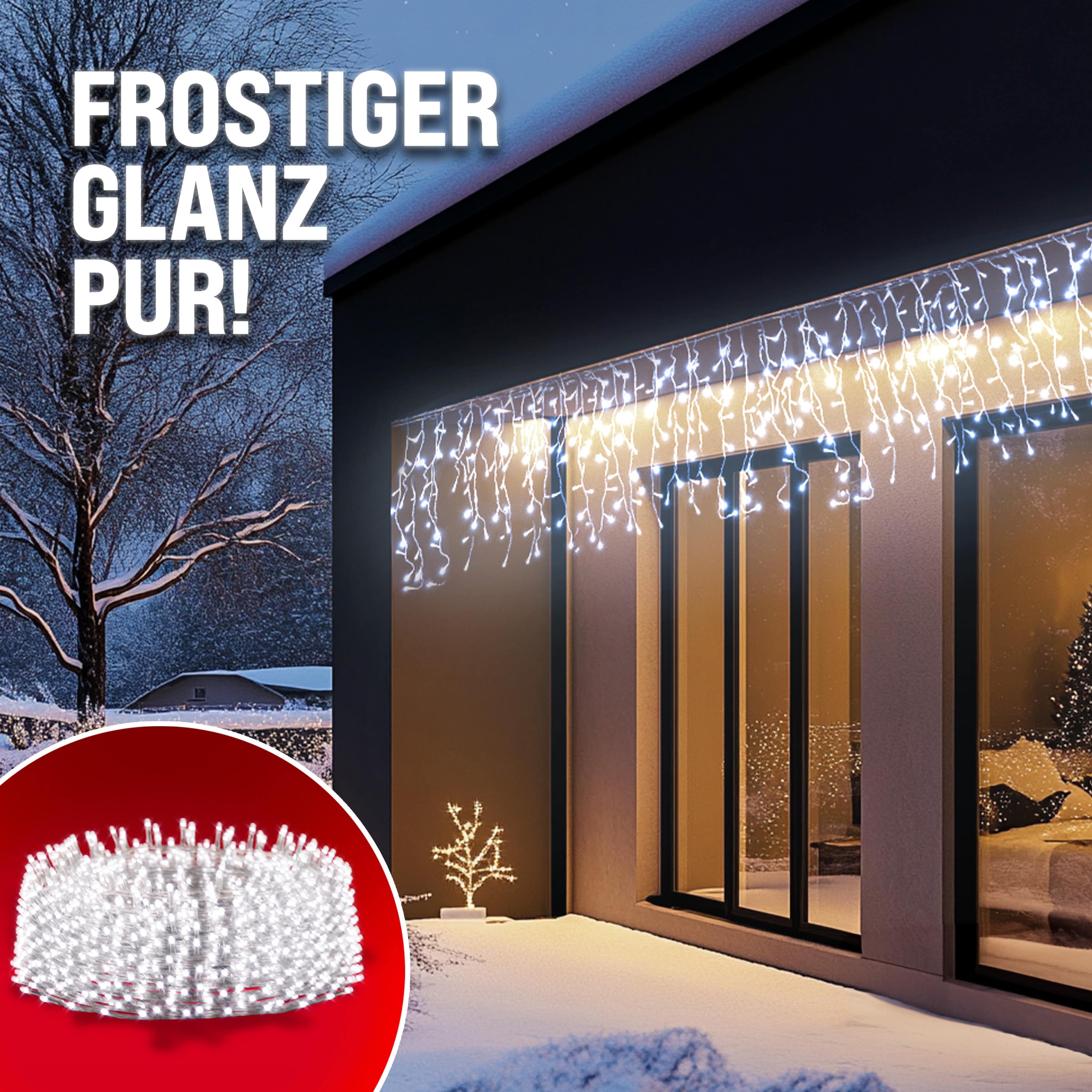 Kerstverlichting\u0020Lichtgordijn\u0020LED\u0020Kerst\u0020Koudwit\u002010m