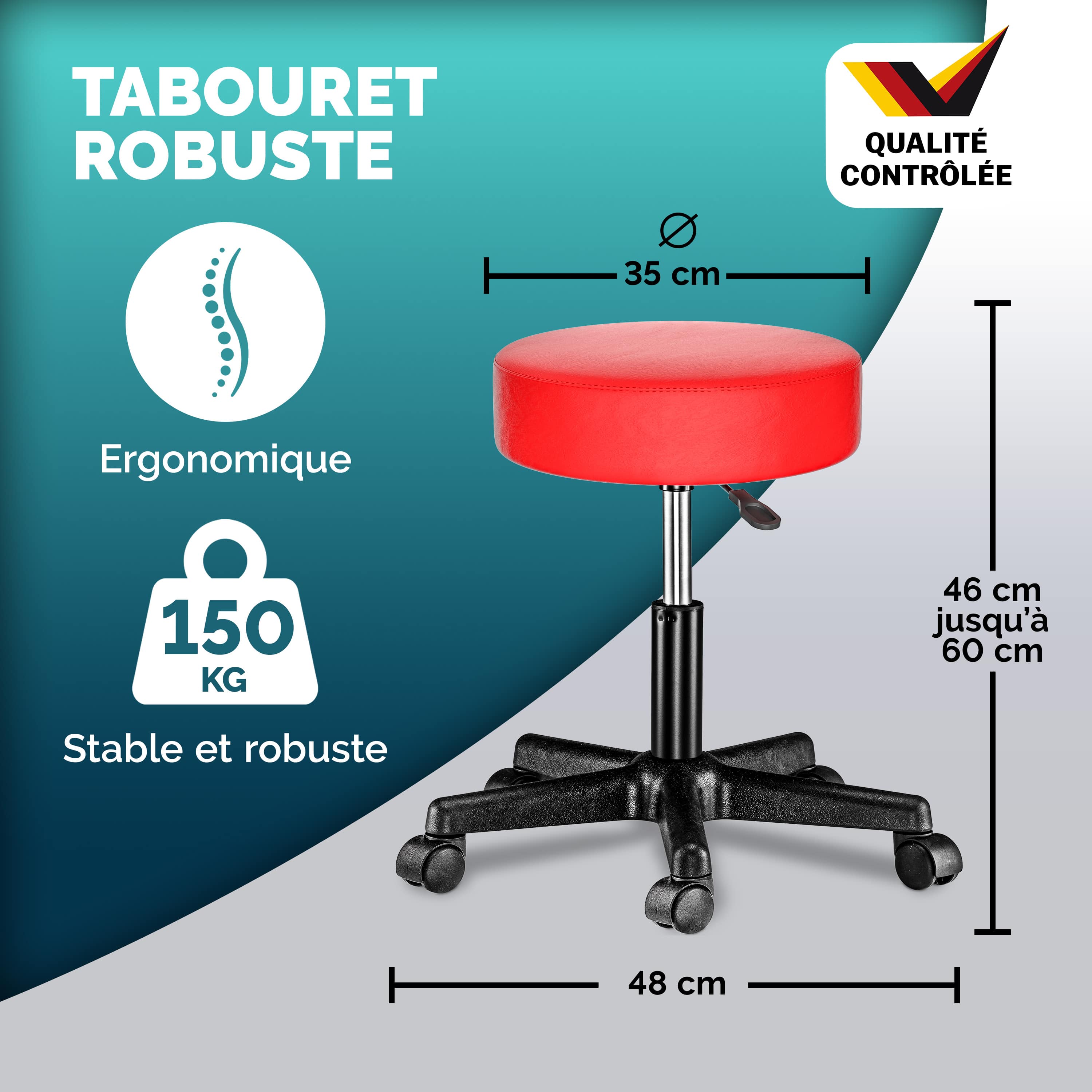 Rolkruk\u0020kunstleer\u0020Rood\u0020360\u00B0\u0020draaibaar