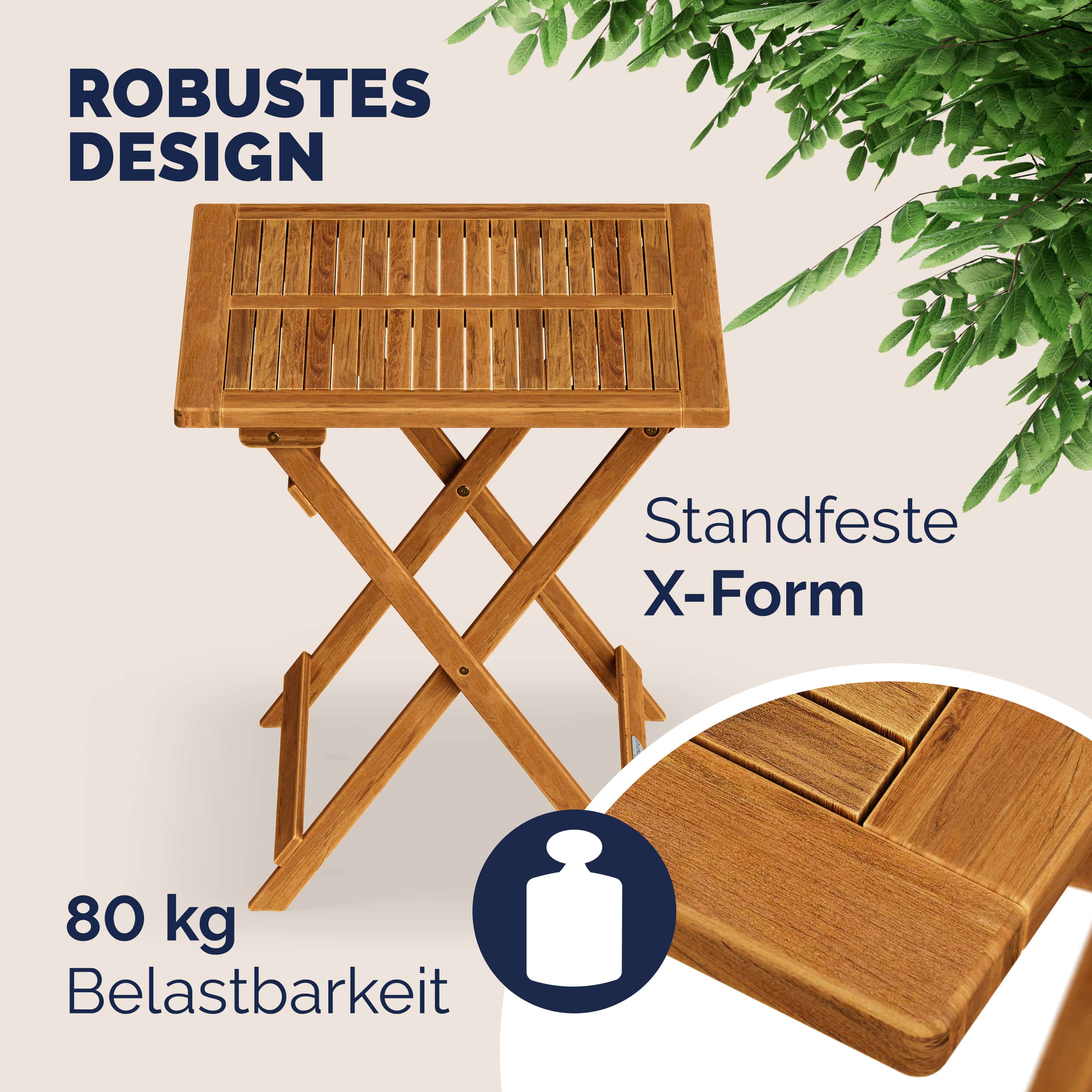 Bijzettafel\u0020Acaciahout\u002070x70x73cm\u0020Inklapbaar Bijzettafel\u0020Acaciahout\u002070x70x73cm\u0020Inklapbaar